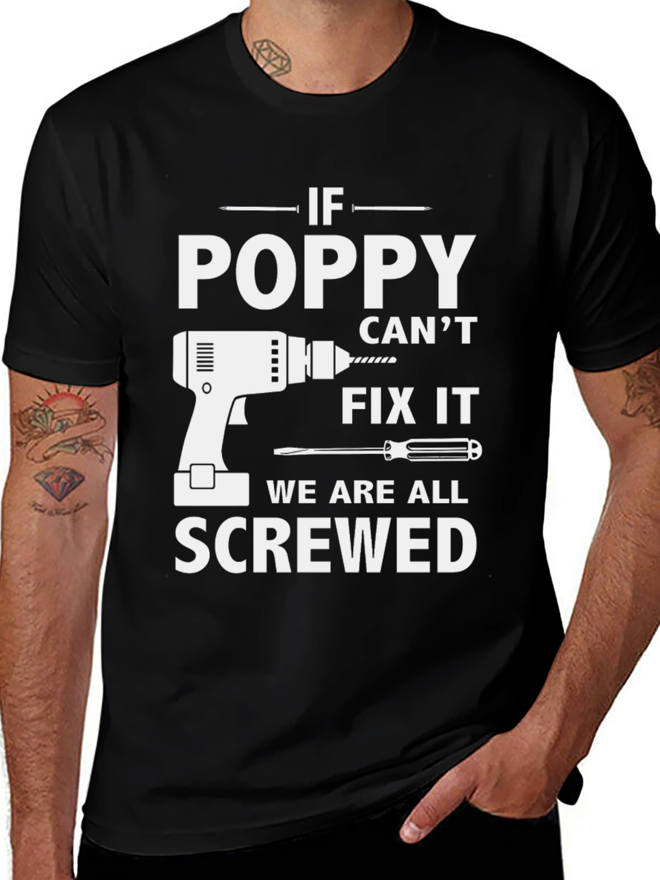 Variant 8 of Poppy Can Fix It T-Shirt - Funny Handyman Gift
