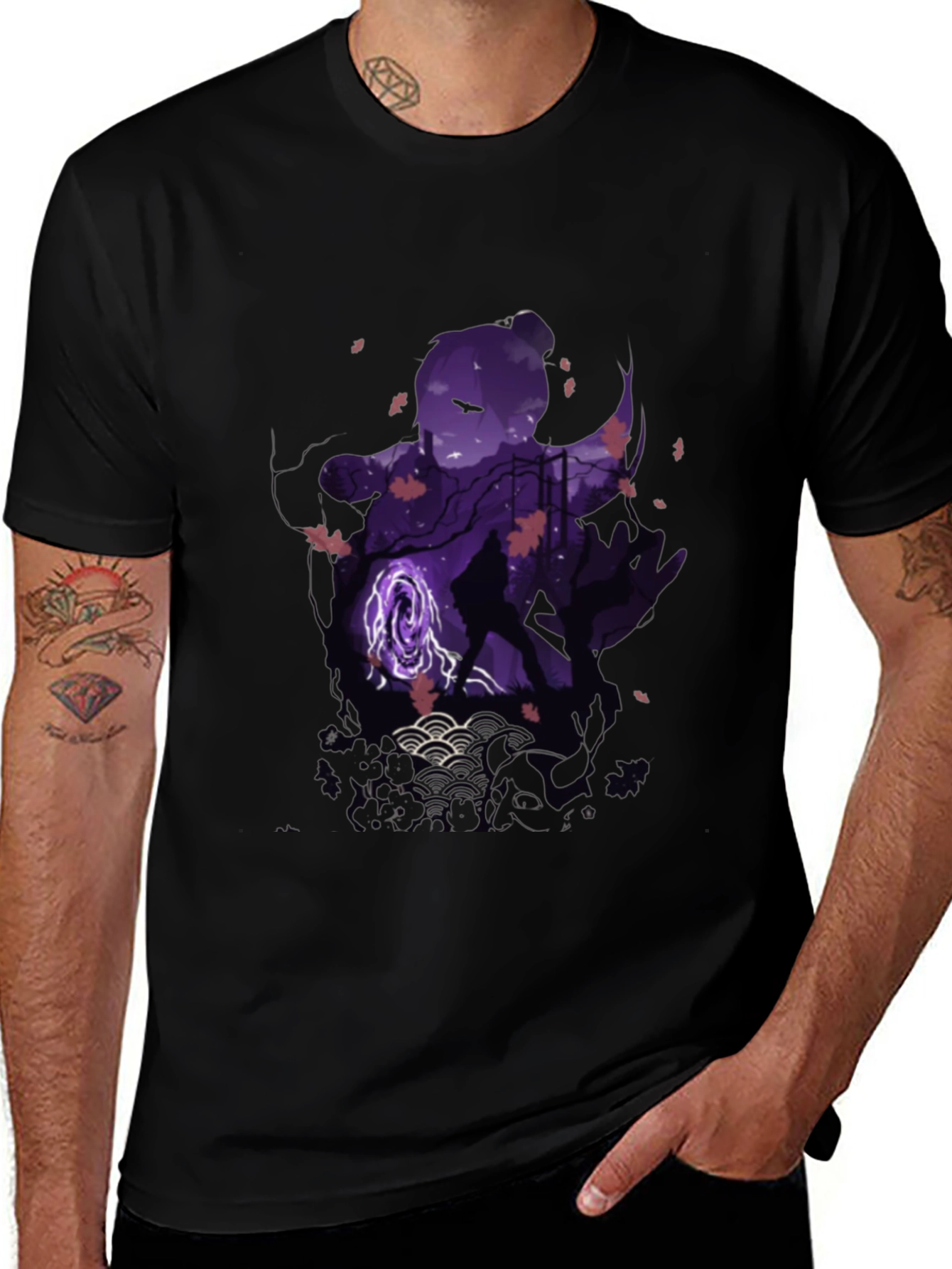 Variant 8 of Fantasy Art Men's Black T-Shirt
