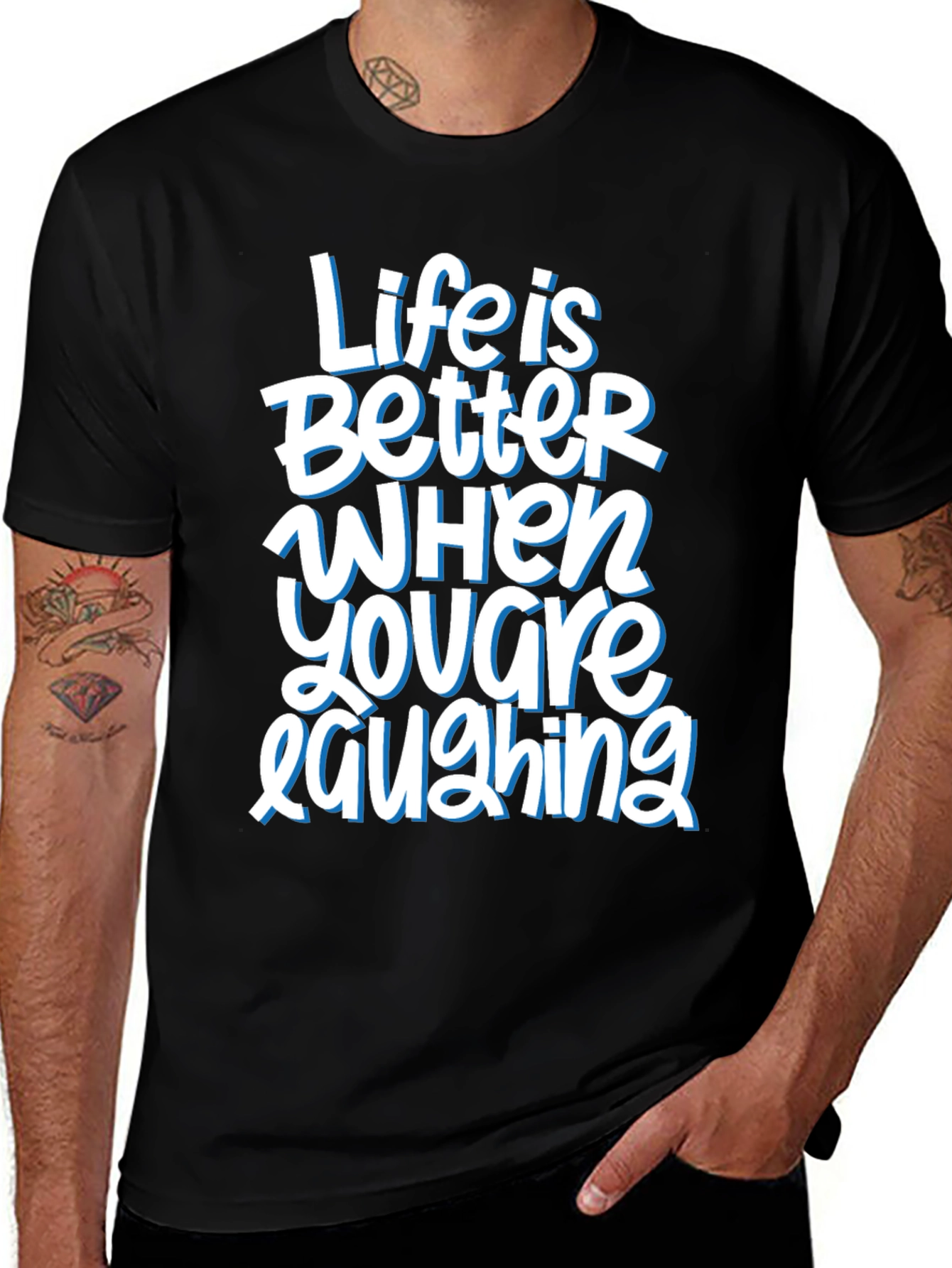 Variant 28 of Life is Better When You're Laughing Graphic Tee