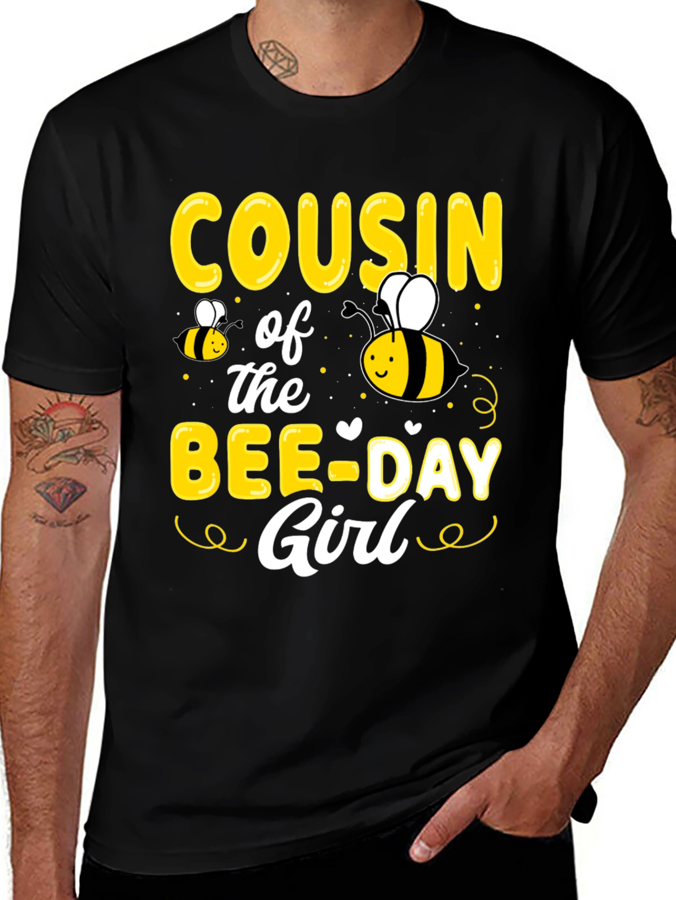 Variant 8 of Cousin of the Bee-Day Girl T-Shirt, Birthday Tee