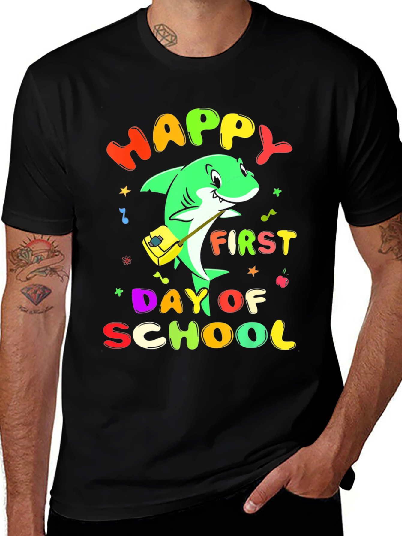 Variant 7 of Happy First Day of School Shark T-Shirt