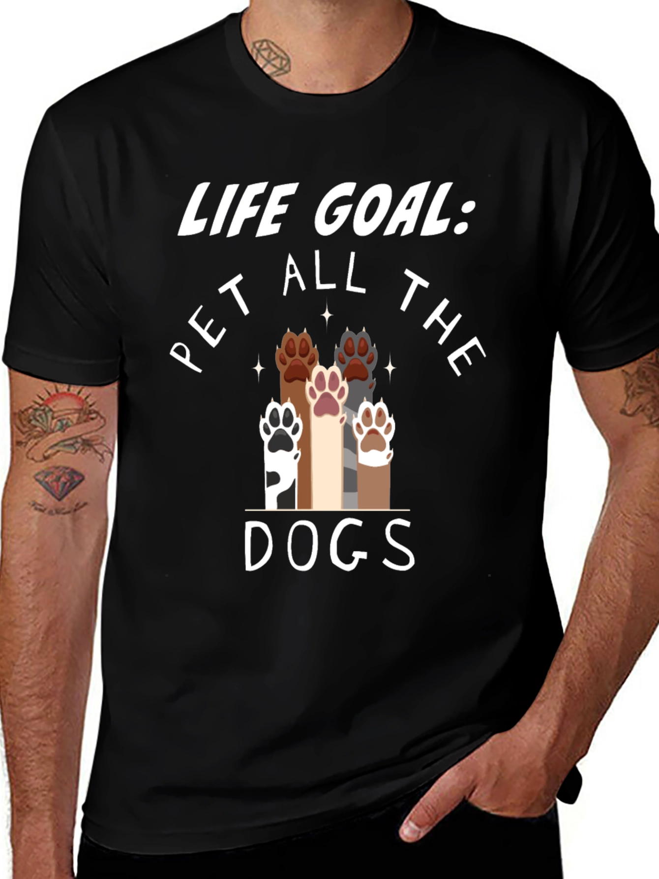 Variant 27 of Life Goal: Pet All The Dogs T-Shirt