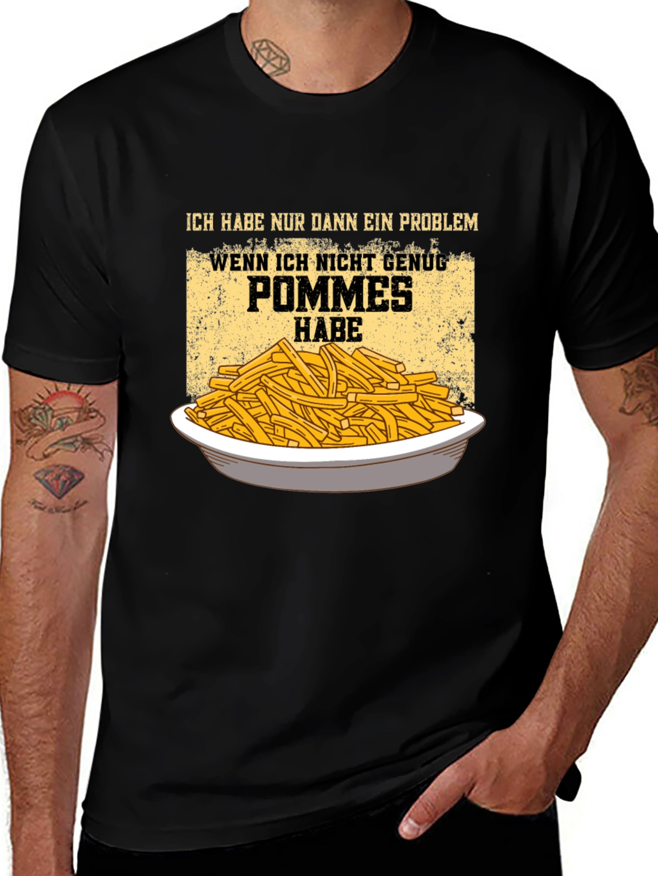 Variant 9 of Funny Pommes Frites T-Shirt - I Have a Problem