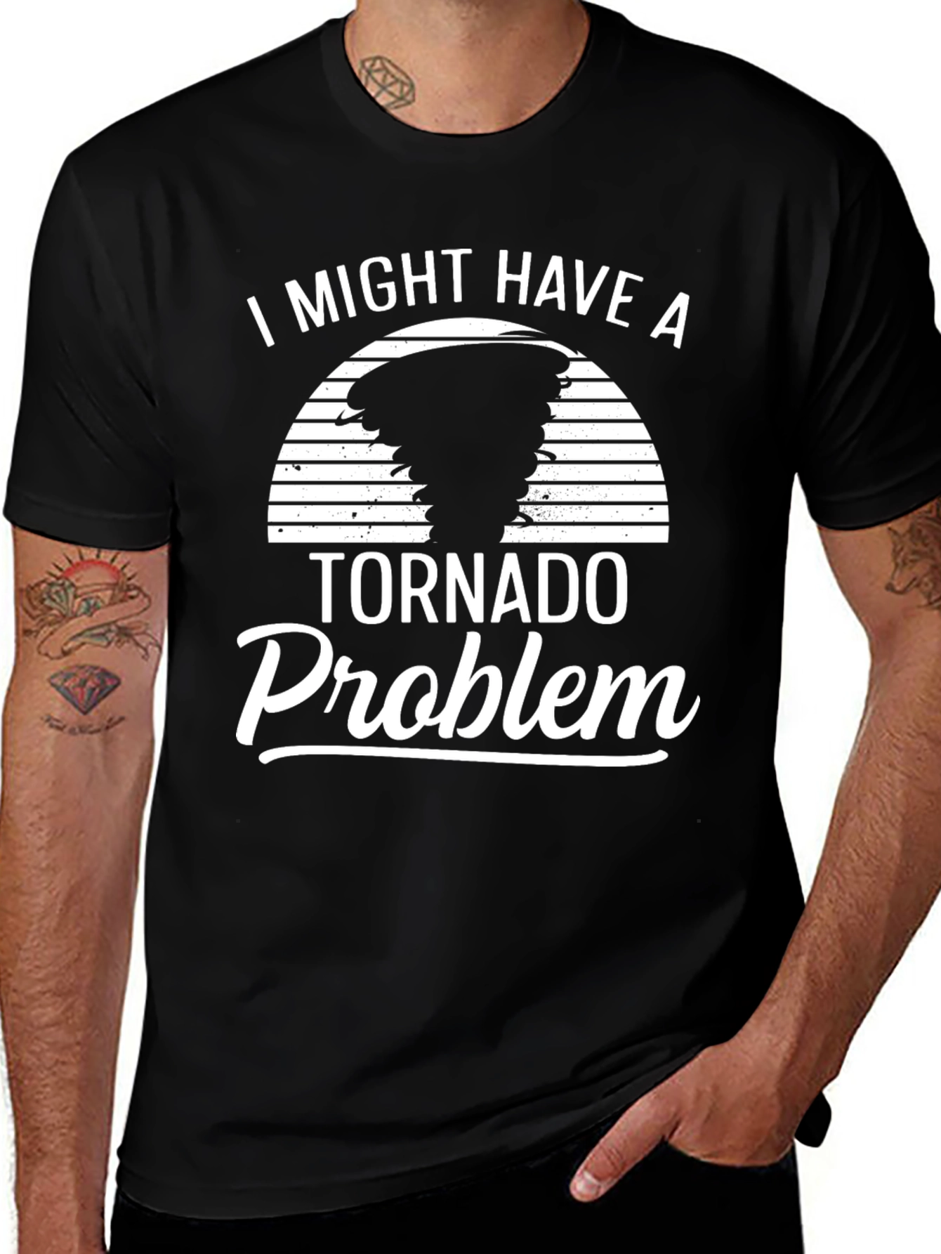 Variant 14 of Tornado Problem Novelty Graphic Tee