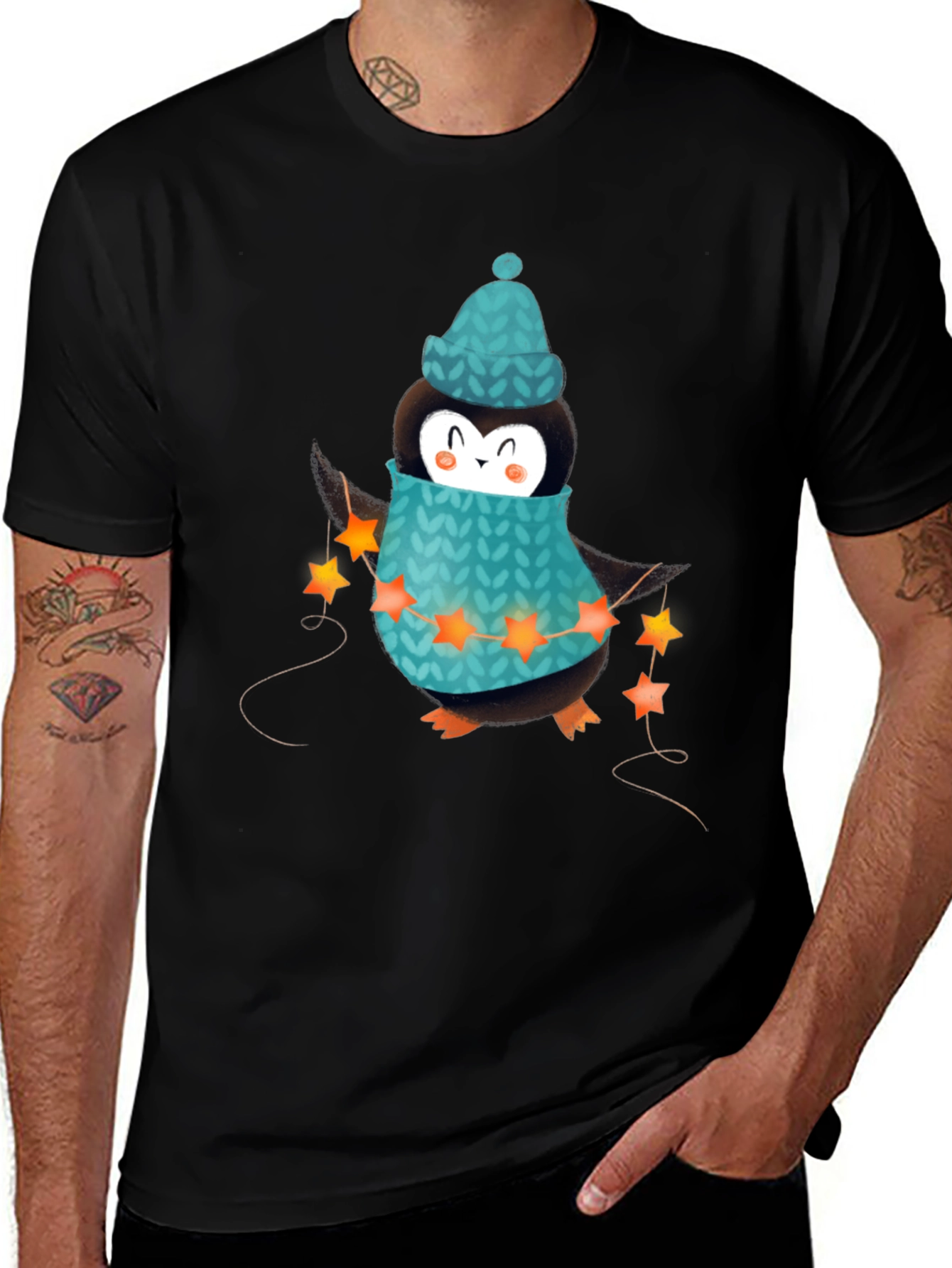 Variant 23 of Festive Penguin T-Shirt - Holiday Ready!