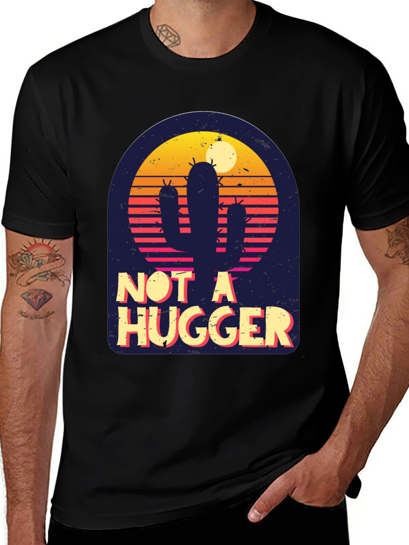 Variant 11 of Not A Hugger Cactus T-Shirt
