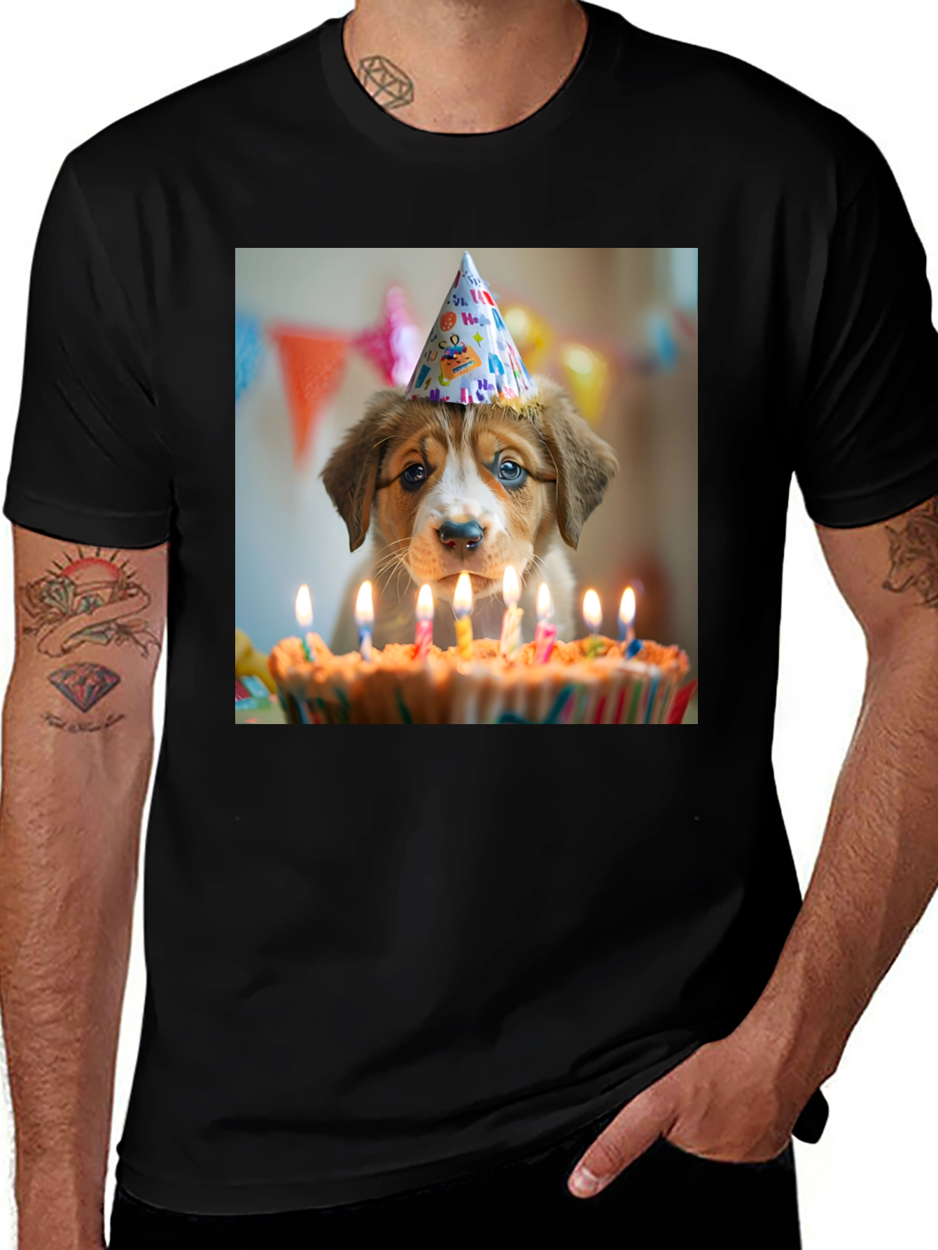 Variant 28 of Puppy Birthday Party T-Shirt