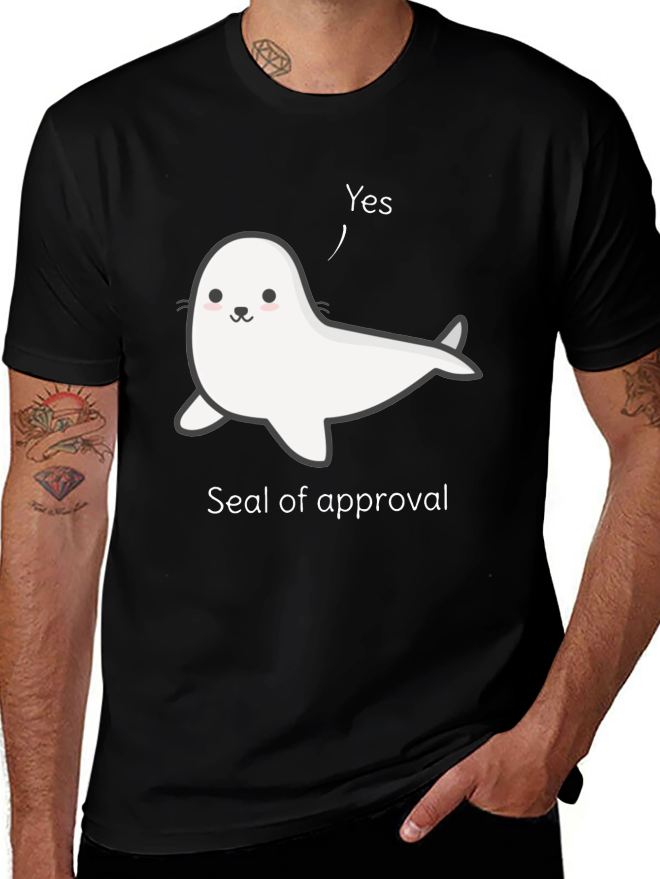Variant 13 of Seal of Approval Graphic Tee - Funny Animal T-Shirt