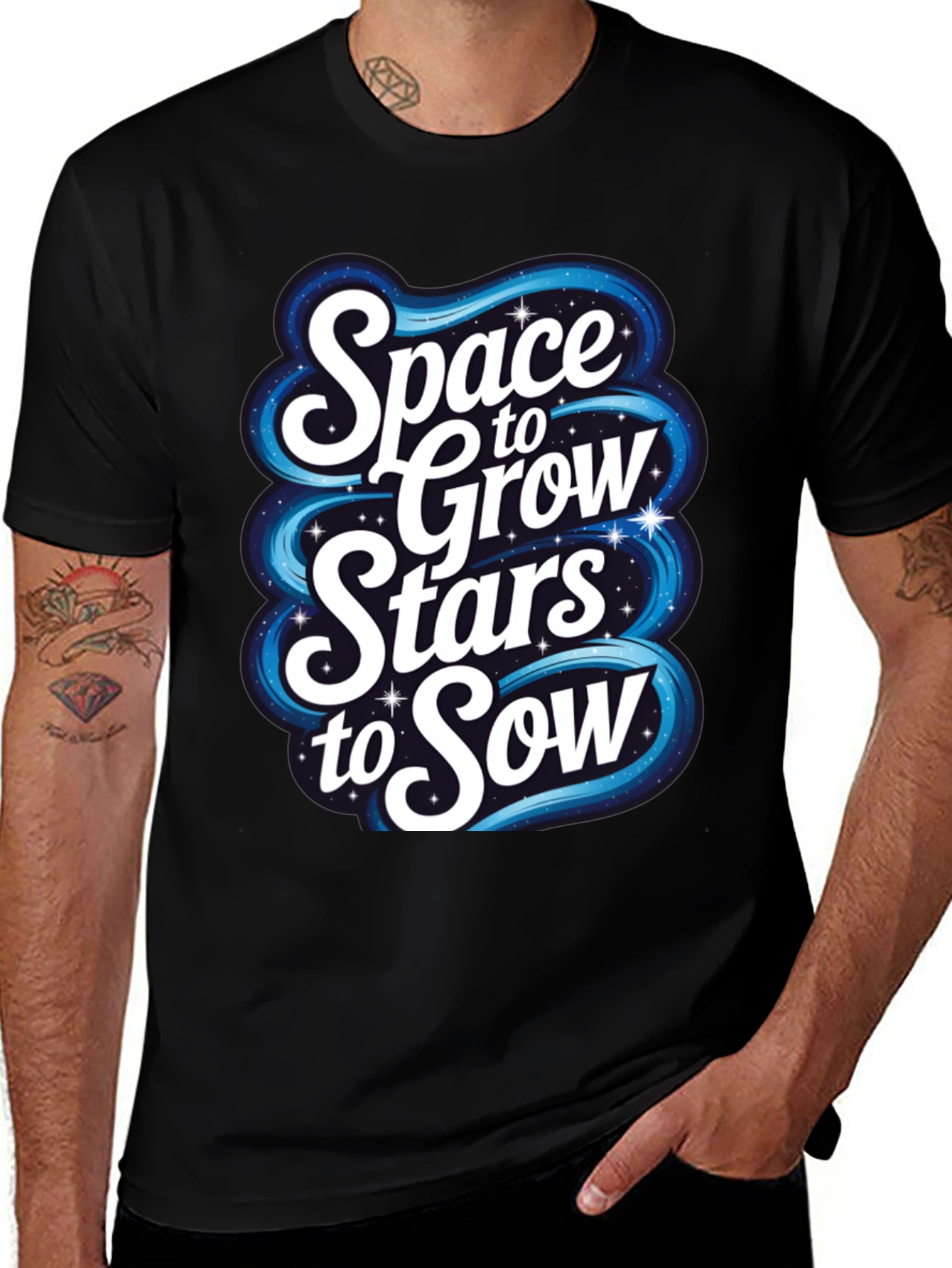 Variant 2 of Space to Grow Stars to Sow Graphic T-Shirt
