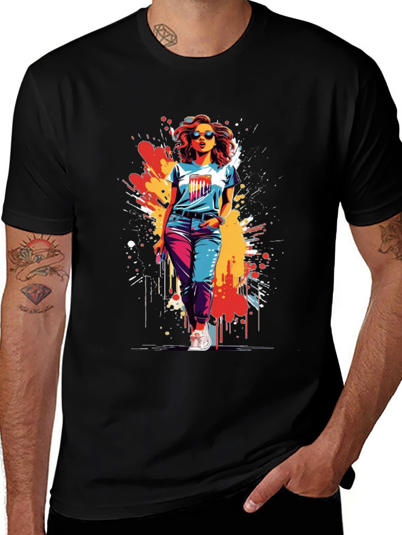 Variant 10 of Retro Pop Art Graphic Tee - Urban Chic
