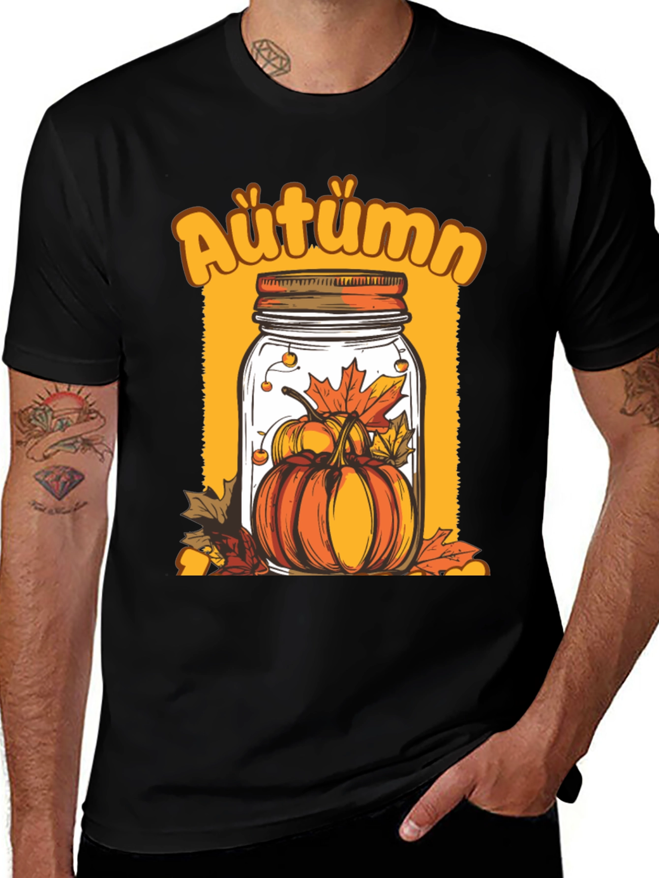 Variant 3 of Autumn Pumpkin Jar Graphic Tee