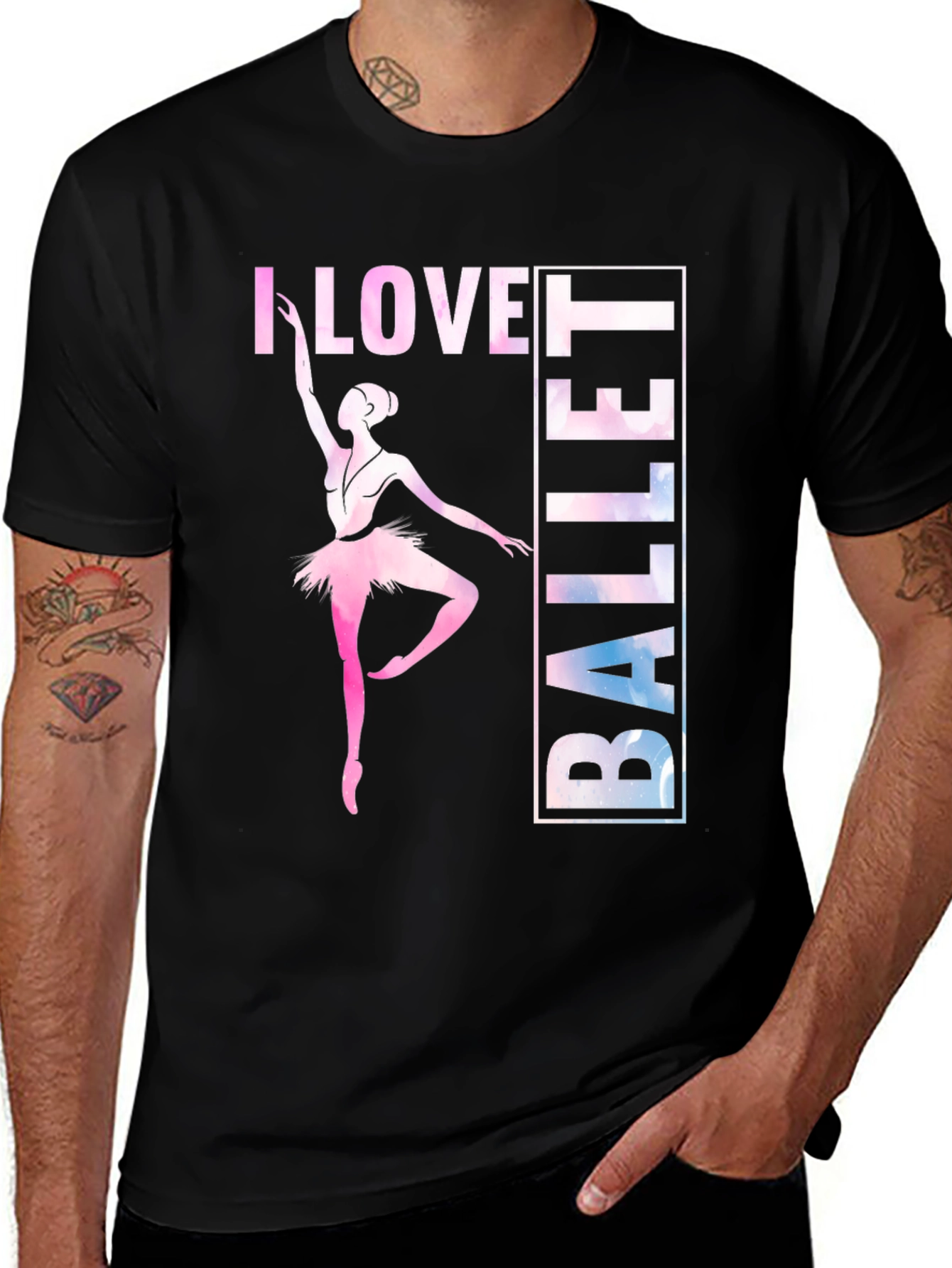 Variant 17 of I Love Ballet Graphic Tee