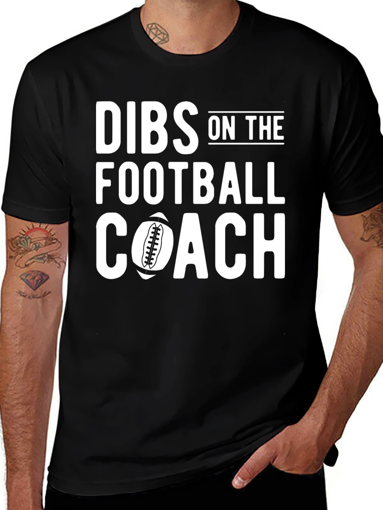 Variant 4 of Dibs On The Football Coach Graphic T-Shirt
