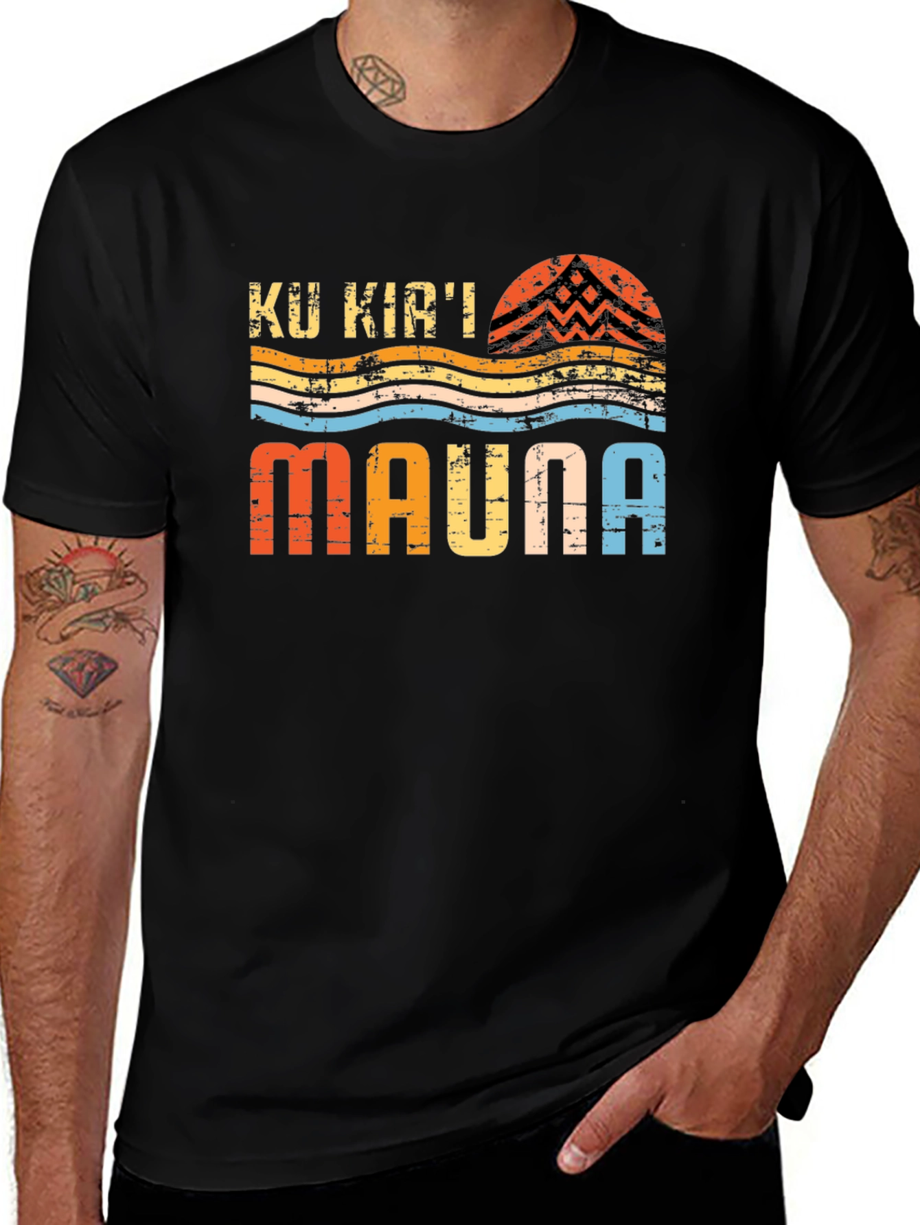 Ku Kiai Mauna Retro T-Shirt