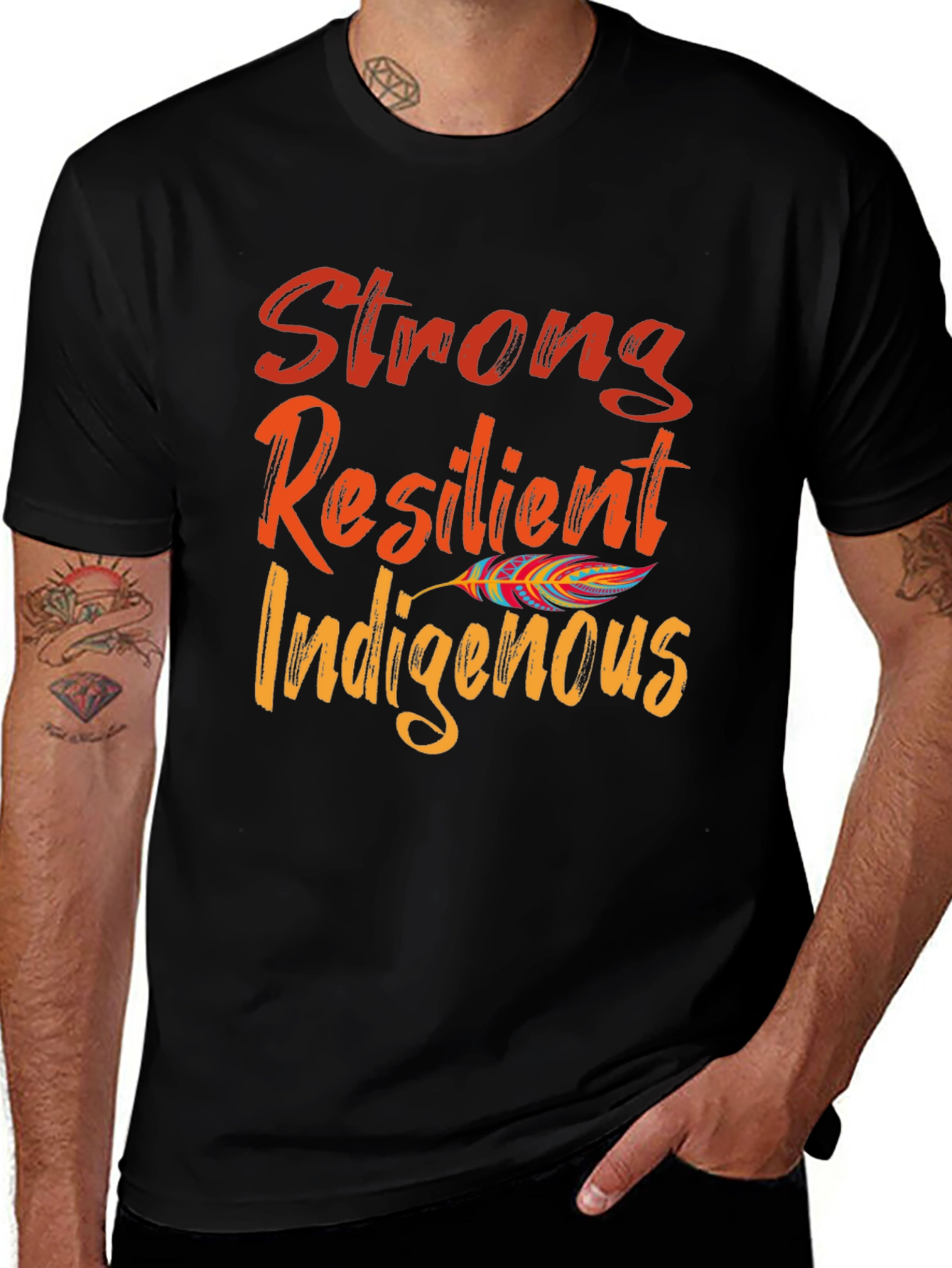 Variant 2 of Strong Resilient Indigenous T-Shirt