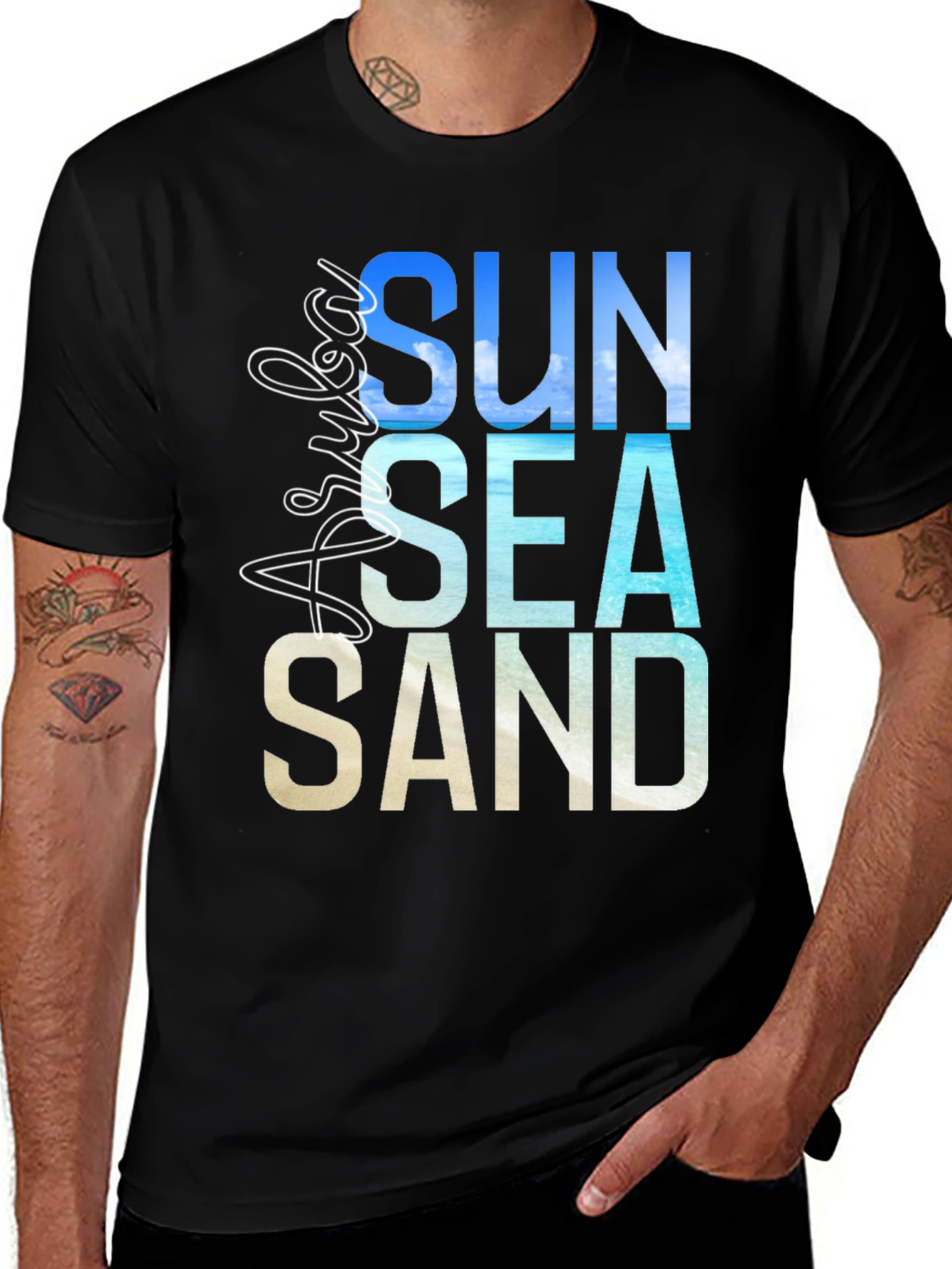 Aruba Sun Sea Sand Graphic Tee