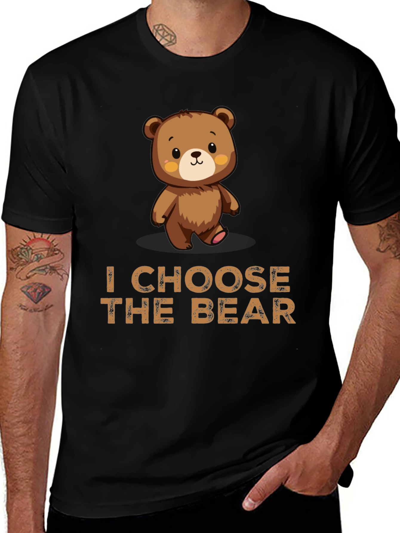 Variant 24 of I Choose The Bear Graphic T-Shirt