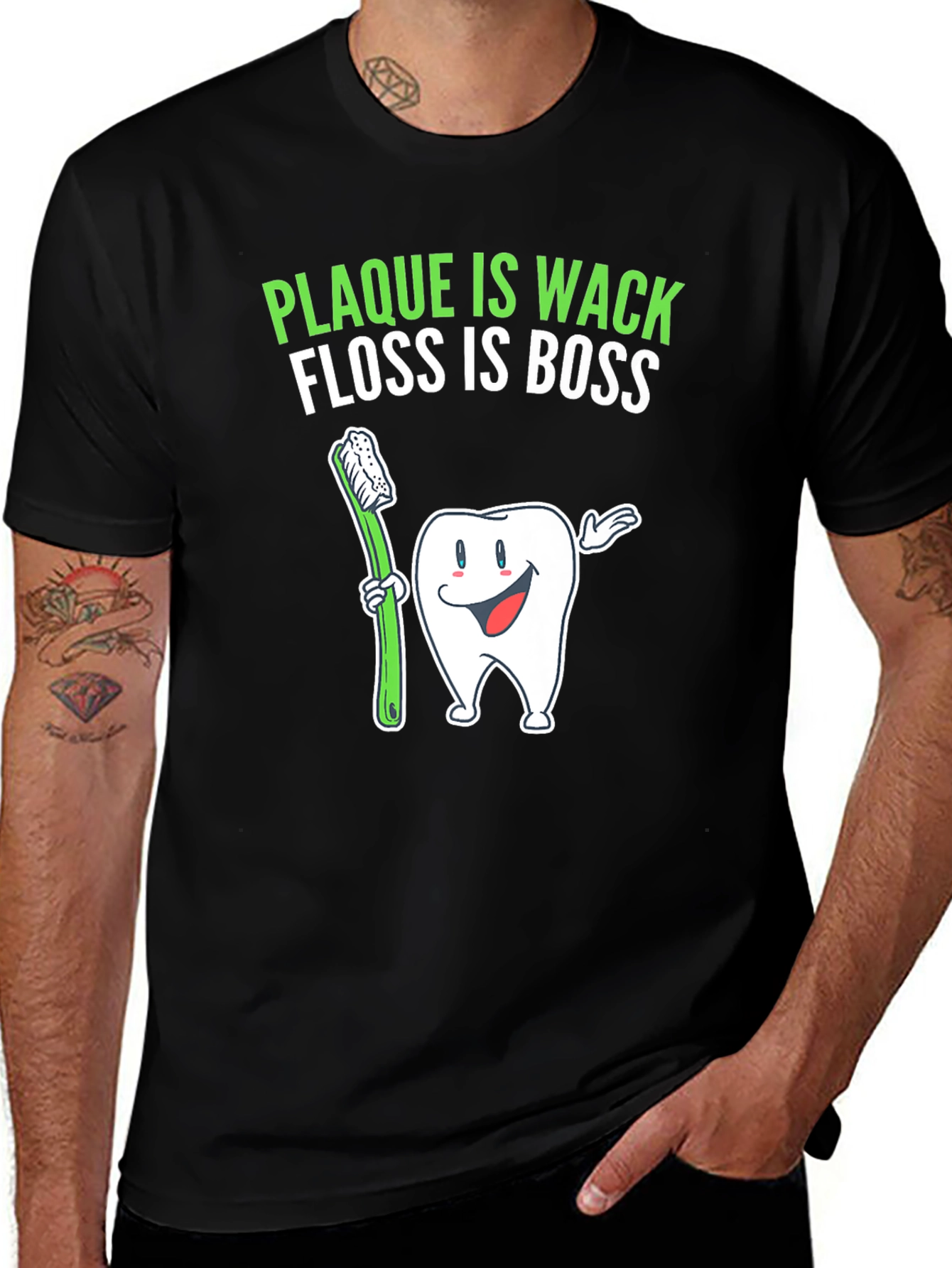 Variant 6 of Plaque is Wack Floss is Boss T-Shirt