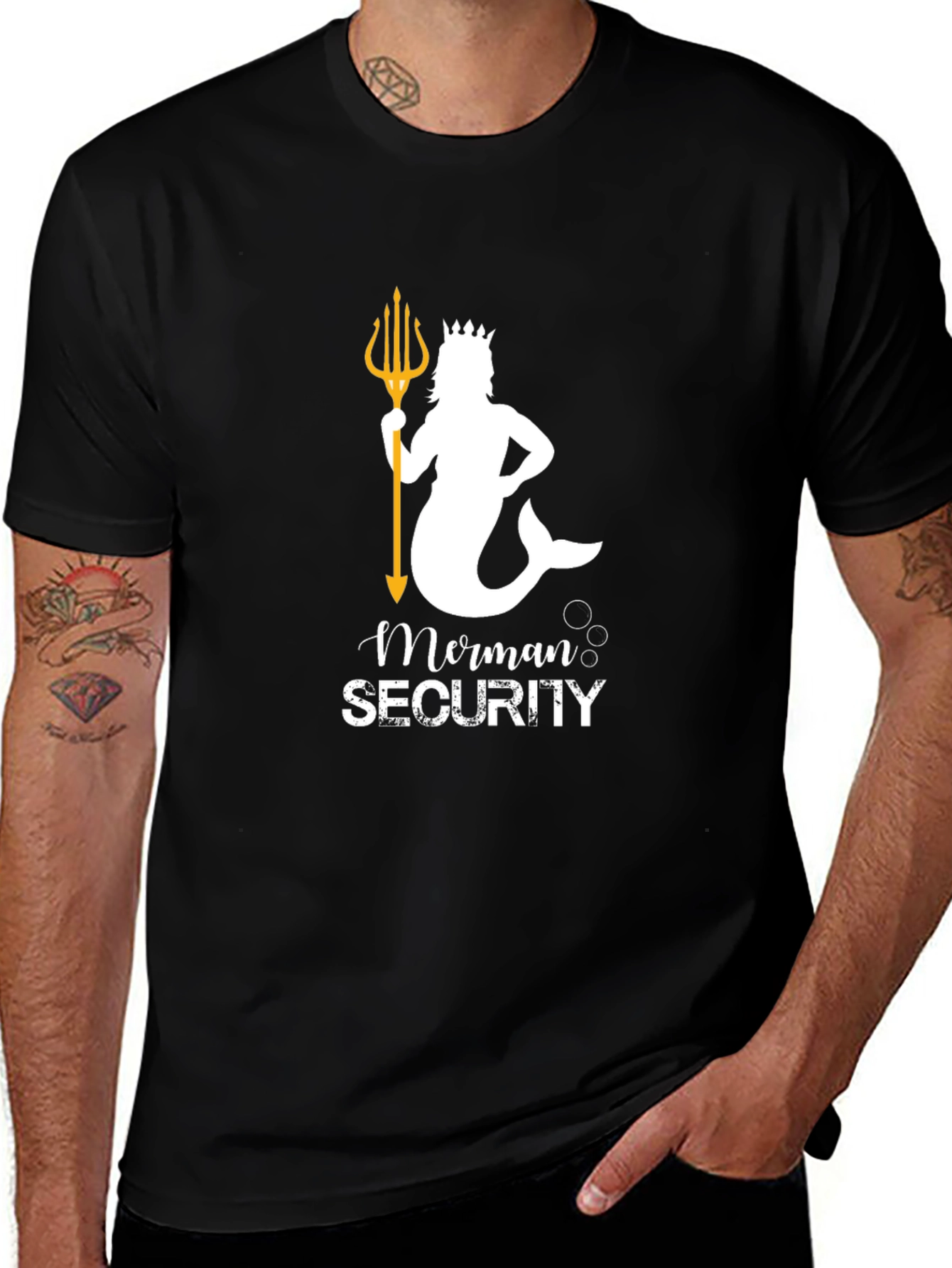 Variant 28 of Merman Security Black T-Shirt