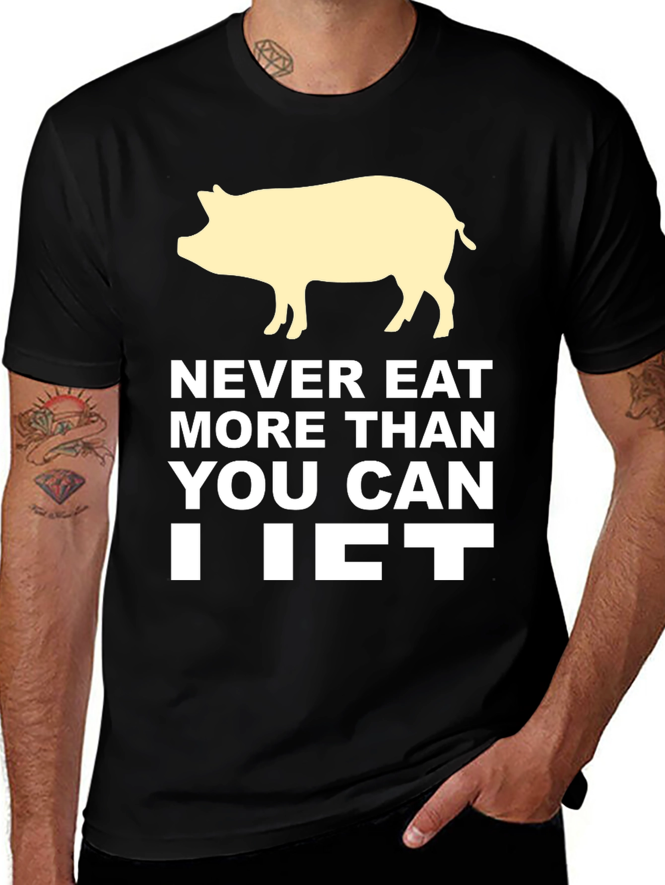 Variant 9 of Never Eat More Than You Can Lift T-Shirt