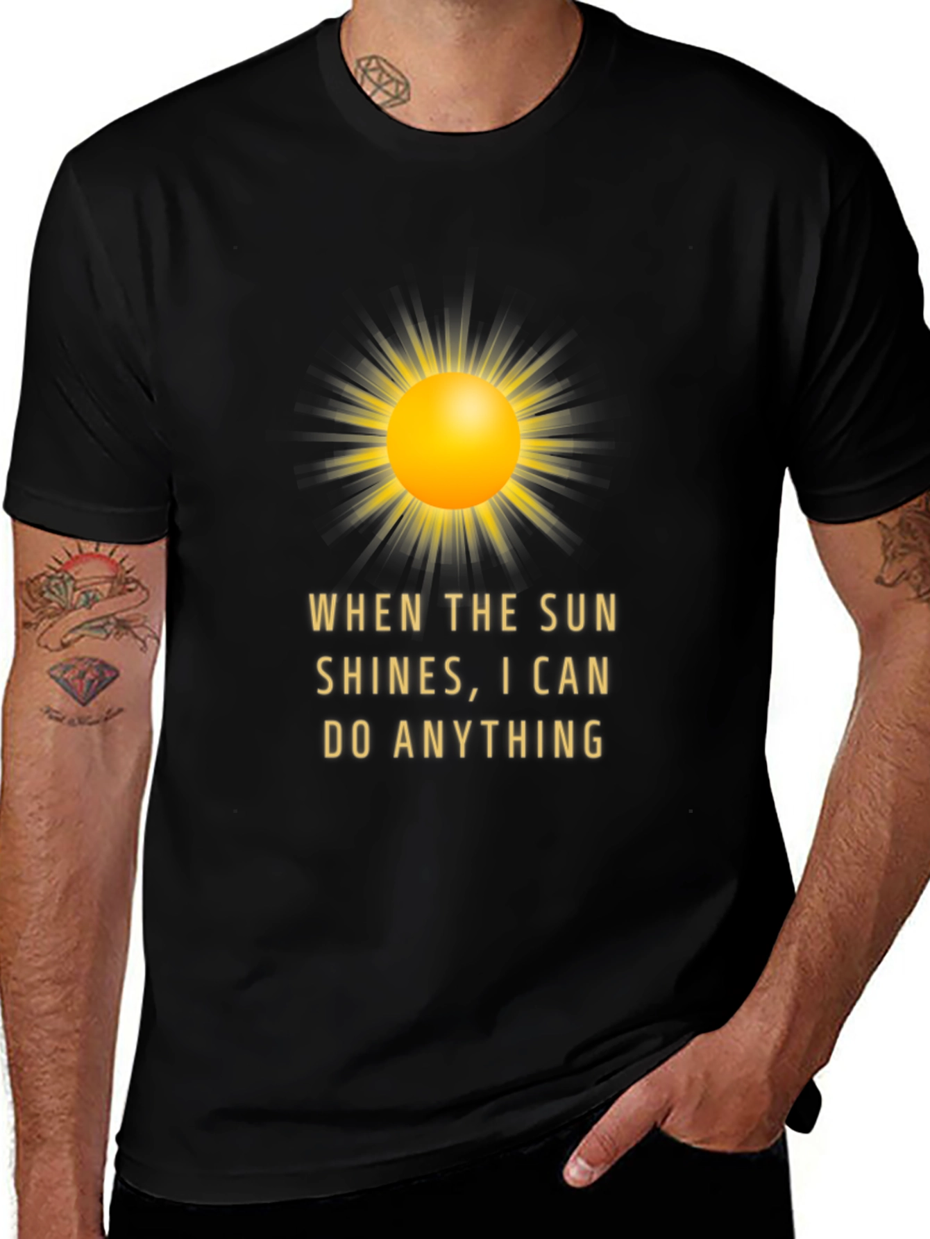 Variant 30 of Sun Graphic Tee - When The Sun Shines