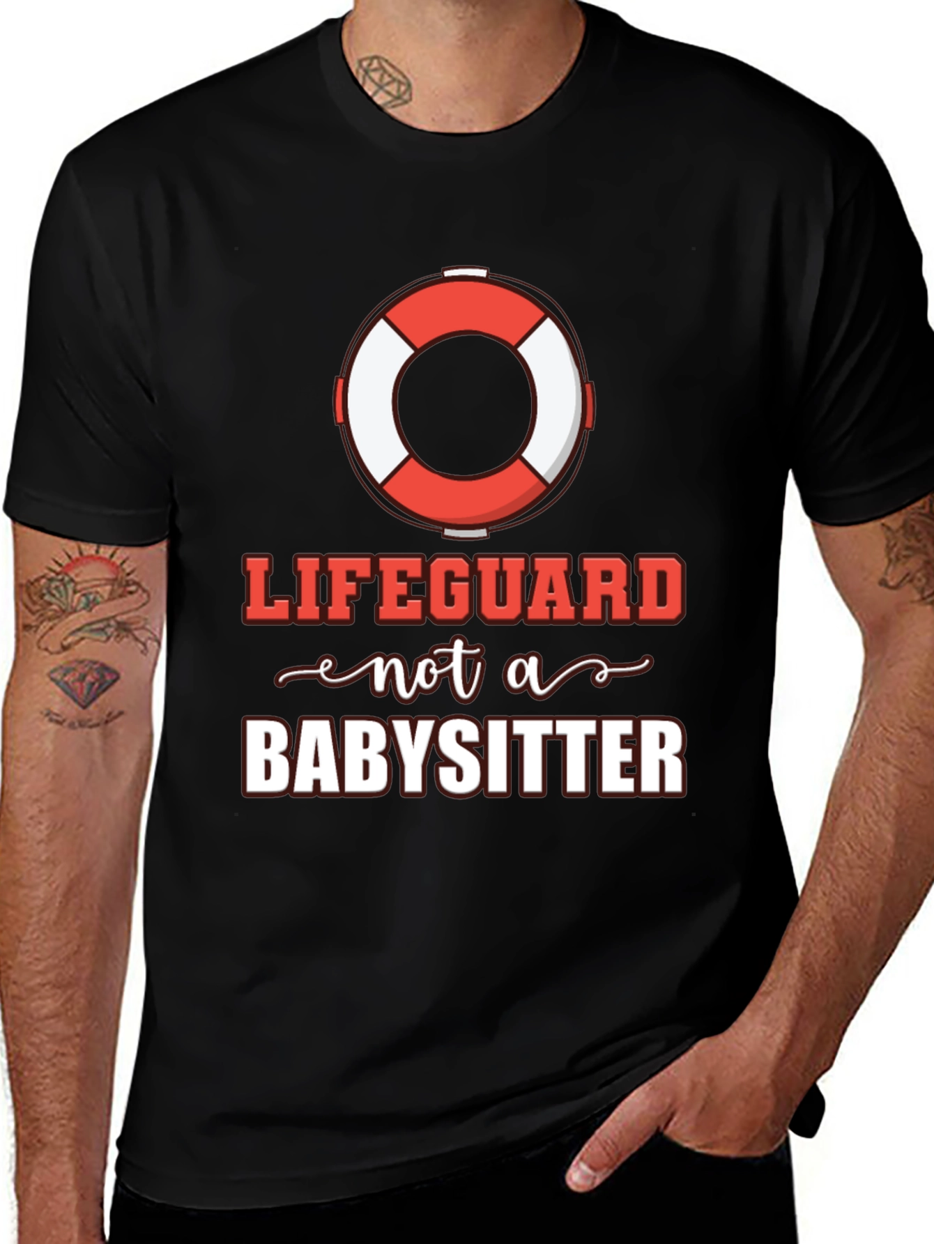 Variant 2 of Lifeguard Not A Babysitter T-Shirt