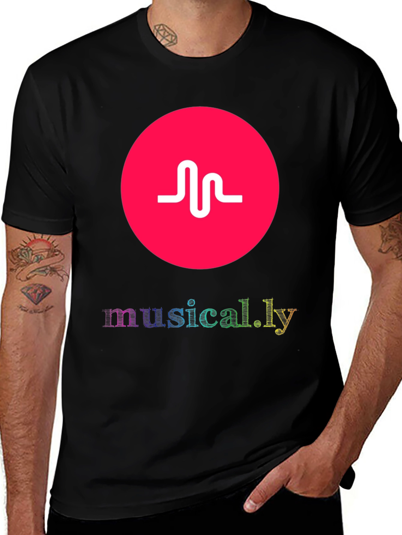 Variant 3 of Musical.ly Logo Graphic T-Shirt
