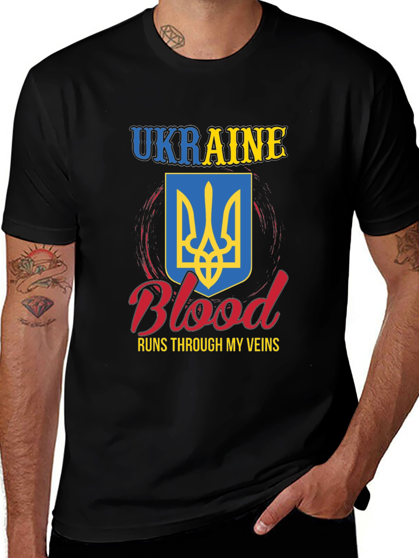 Ukraine Blood Runs Through My Veins T-Shirt