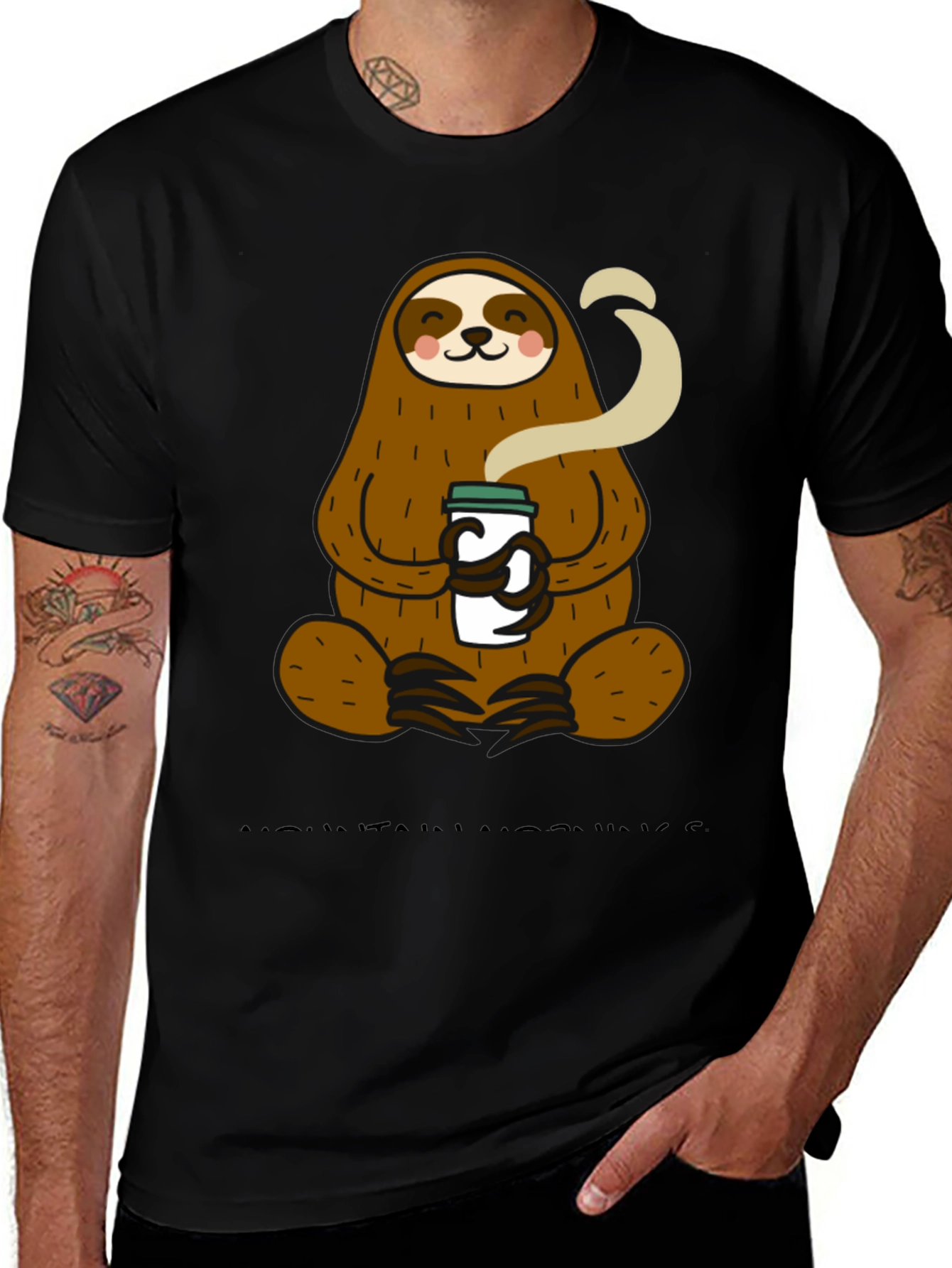 Variant 25 of Sloth Coffee T-Shirt - Relaxed Style