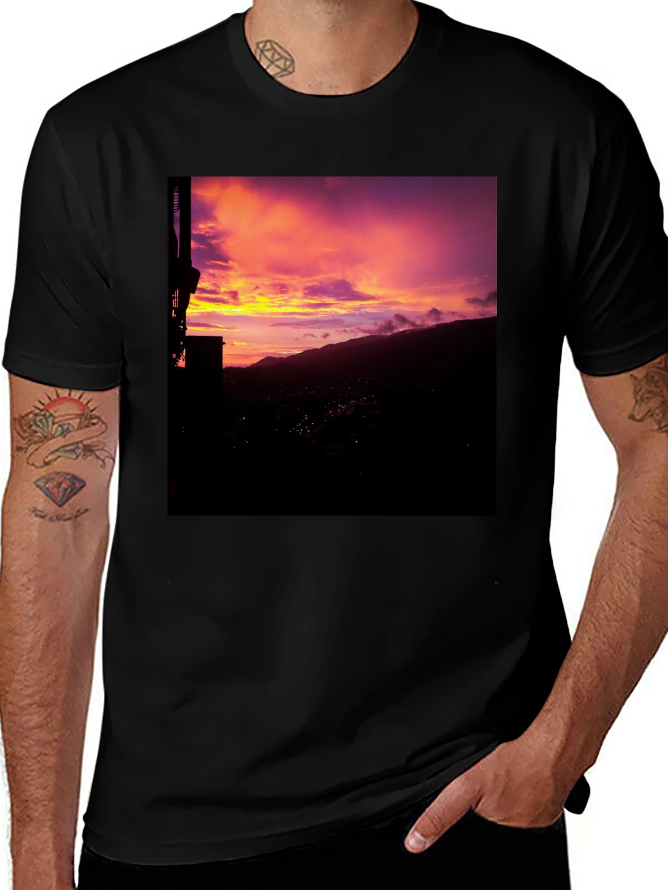 Variant 22 of Sunset Mountain View T-Shirt