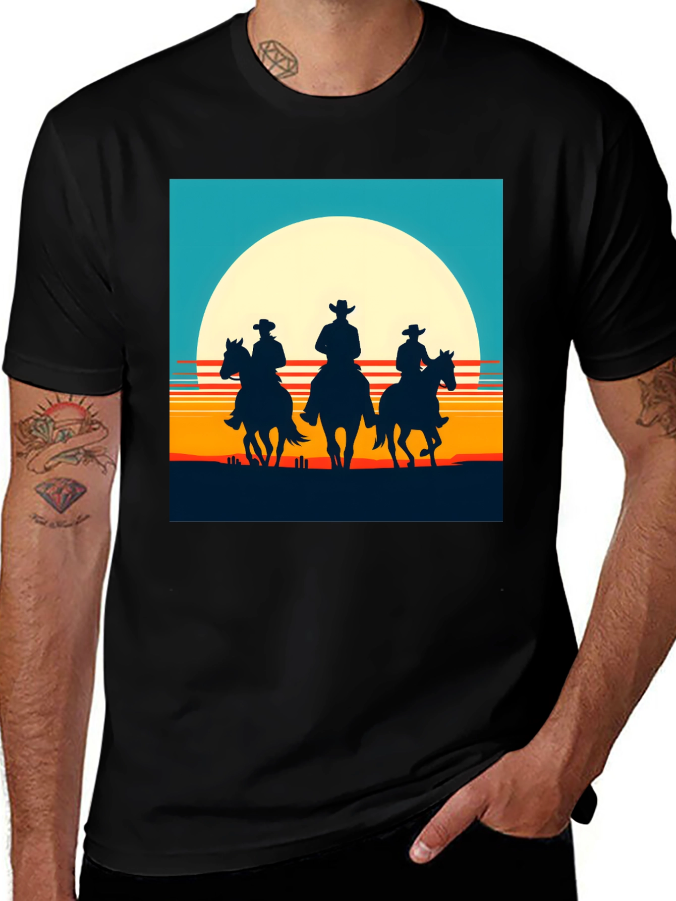 Variant 15 of Cowboy Sunset Graphic T-Shirt