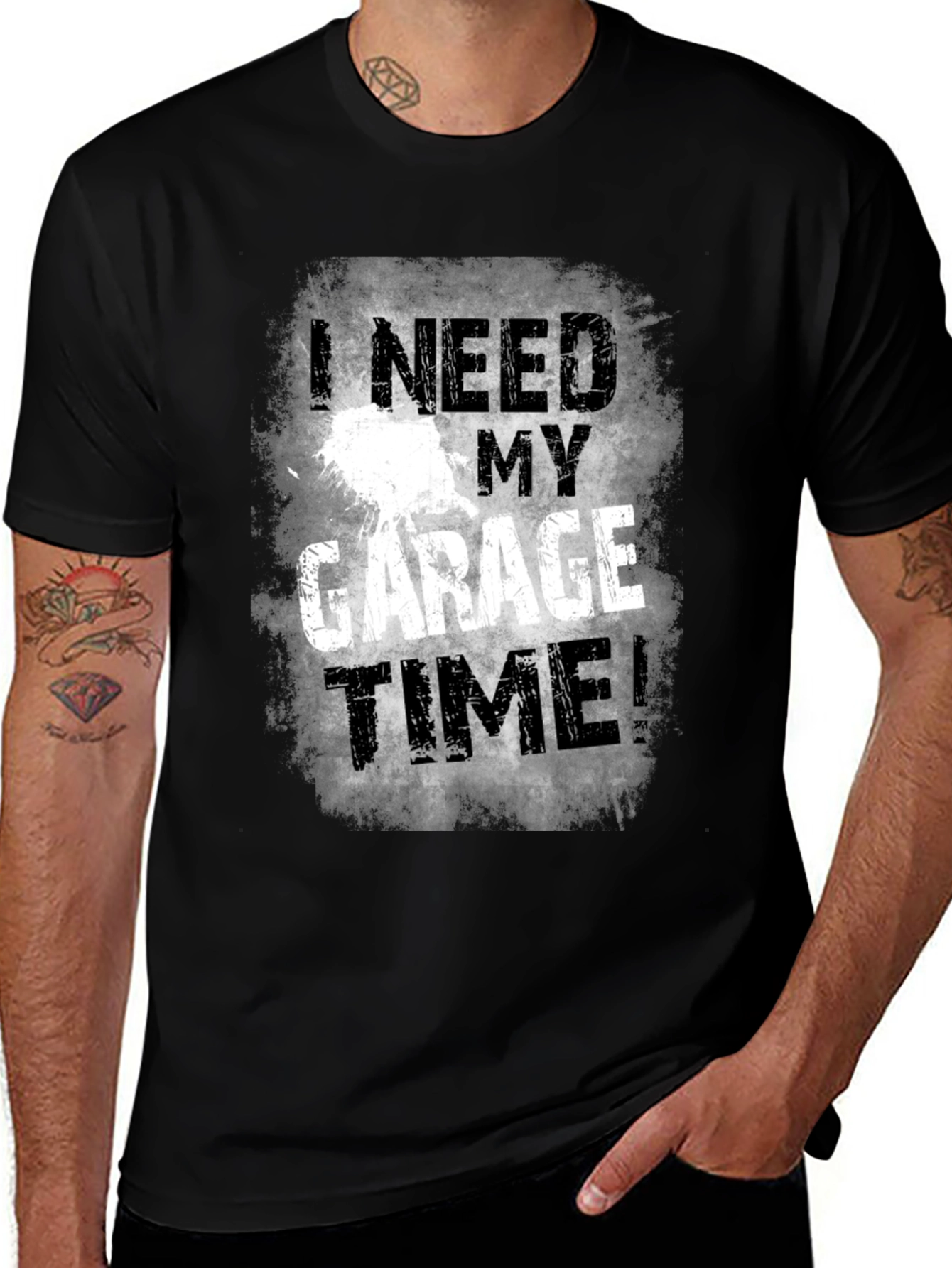 Variant 26 of I Need My Garage Time Black T-Shirt