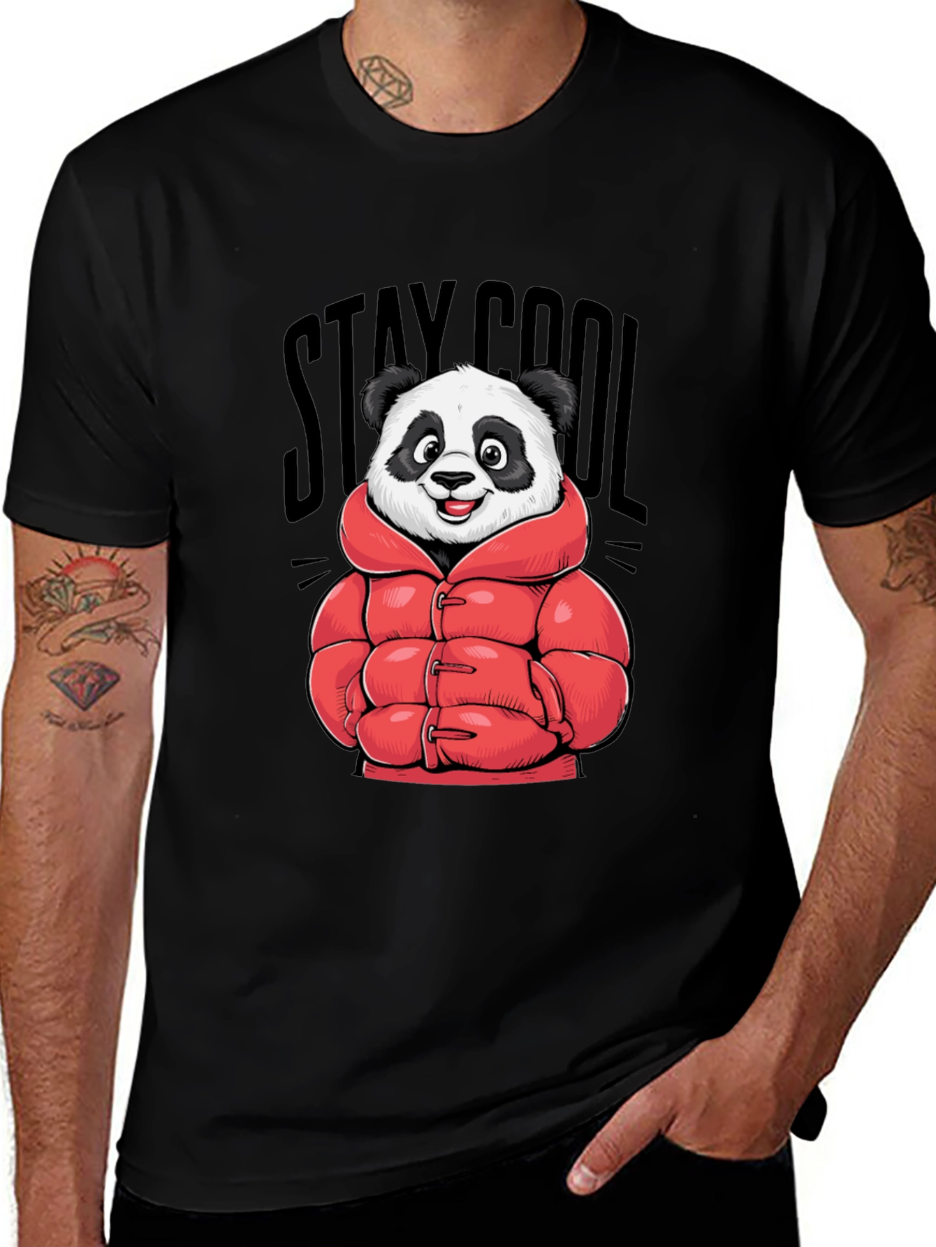 Variant 23 of Stay Cool Panda Tee