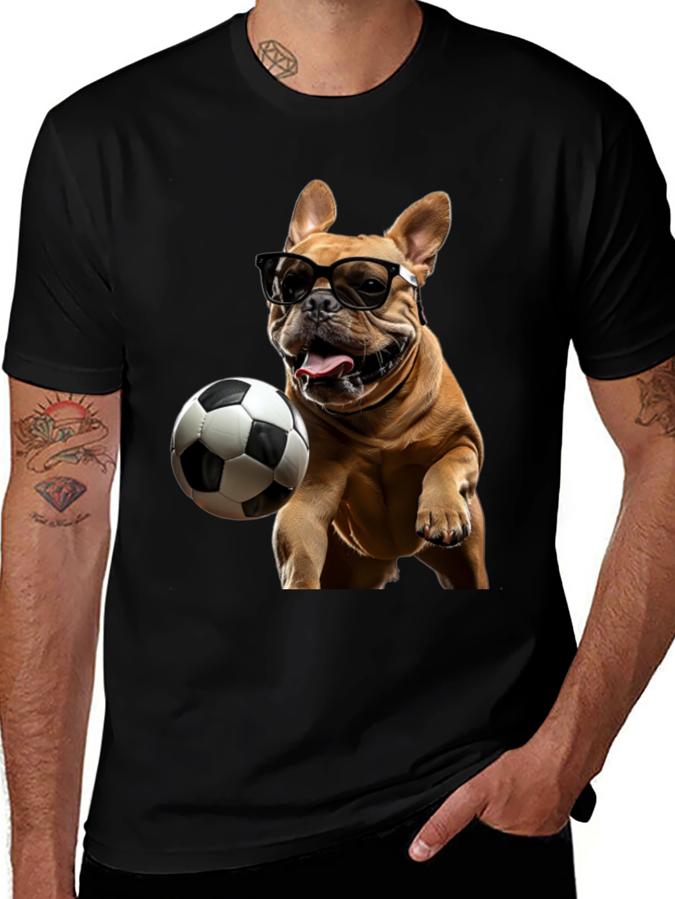 Variant 19 of Dog with Glasses T-Shirt