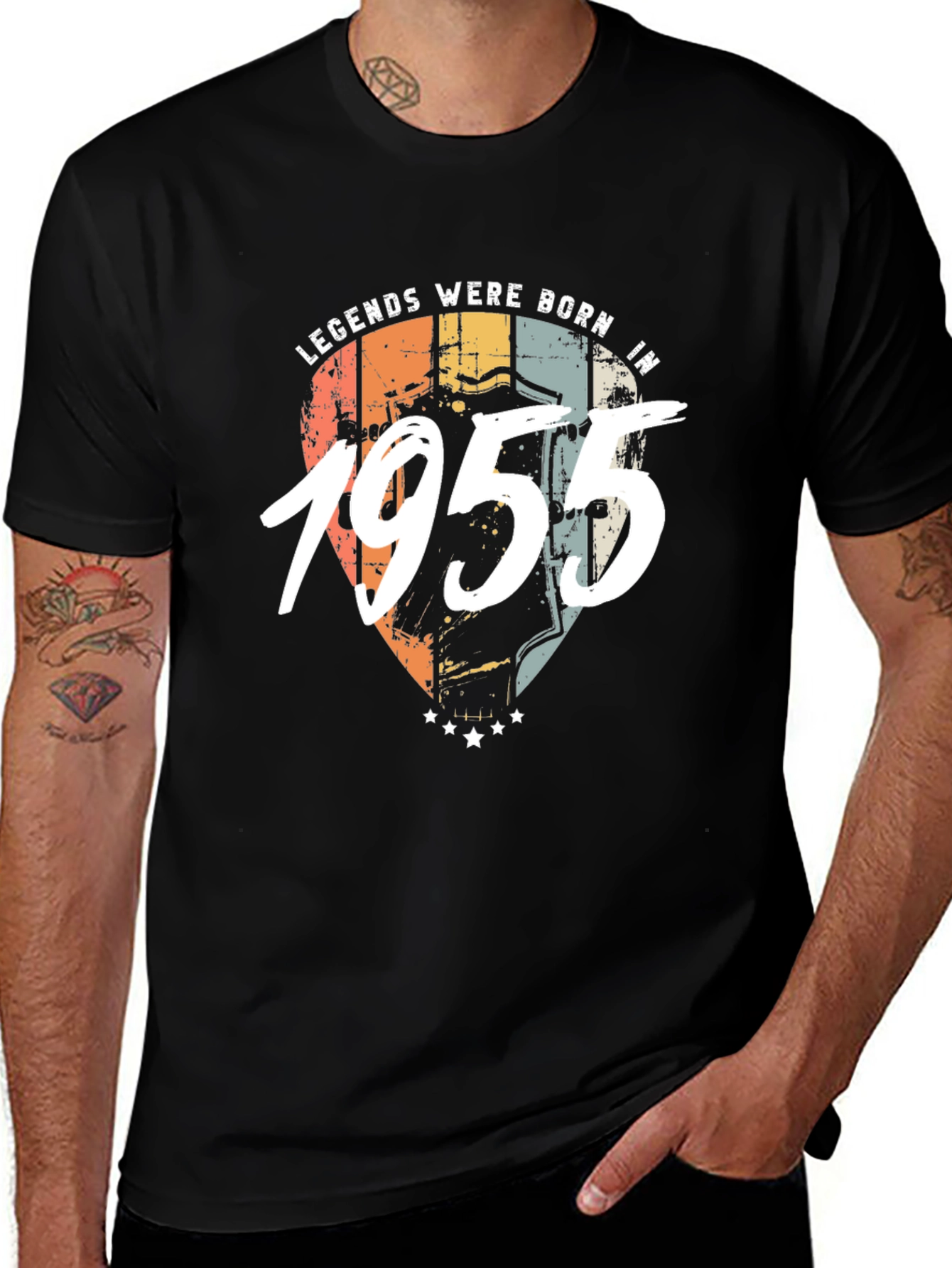 Legends Born in 1955 Retro Style Graphic Tee