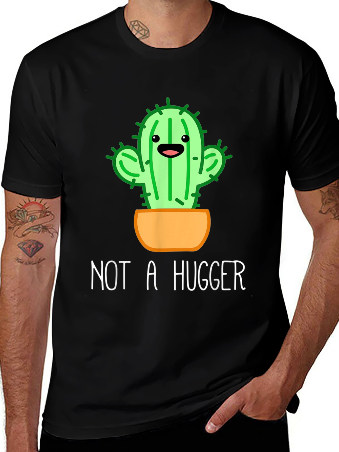 Variant 24 of Cactus Not a Hugger Graphic T-Shirt
