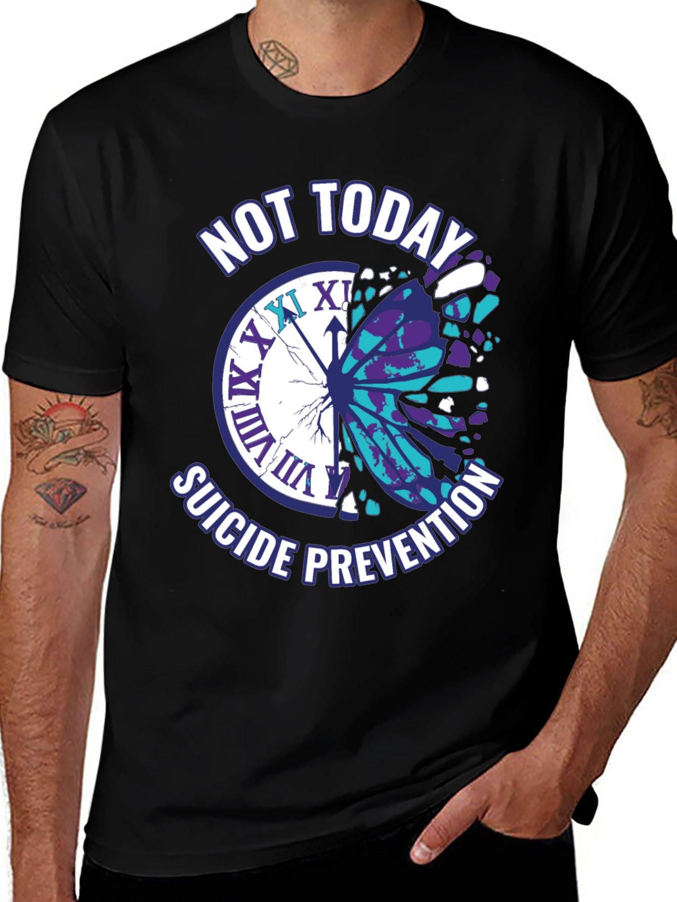 Variant 24 of Not Today Suicide Prevention T-Shirt