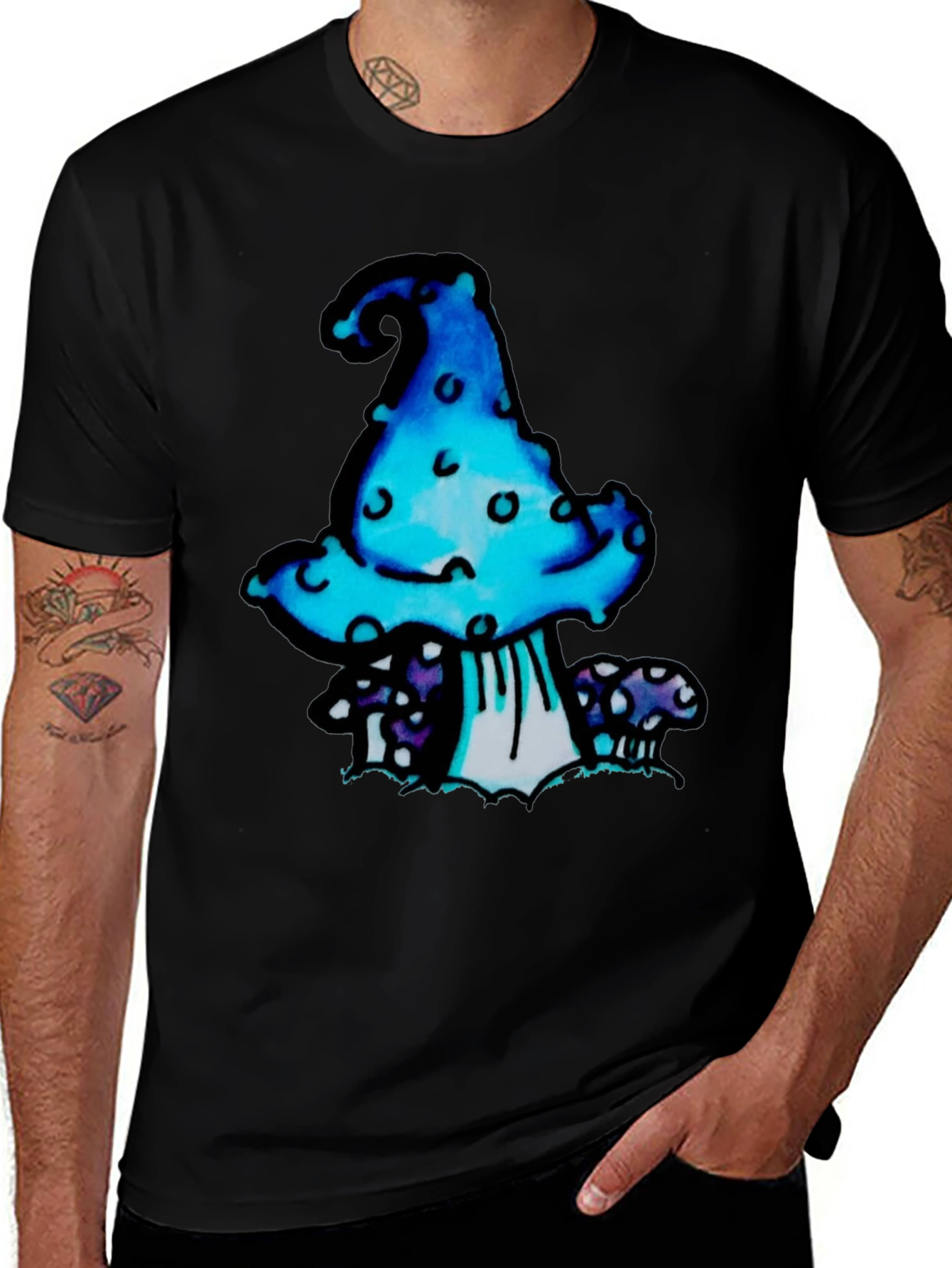 Variant 28 of Funky Mushroom Graphic T-Shirt