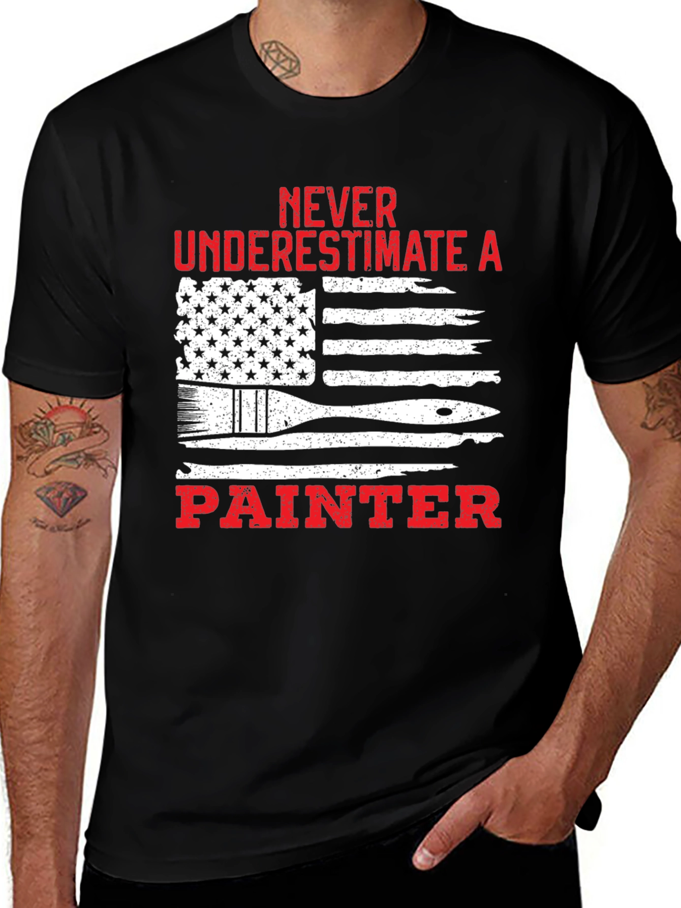 Variant 17 of Never Underestimate a Painter T-Shirt