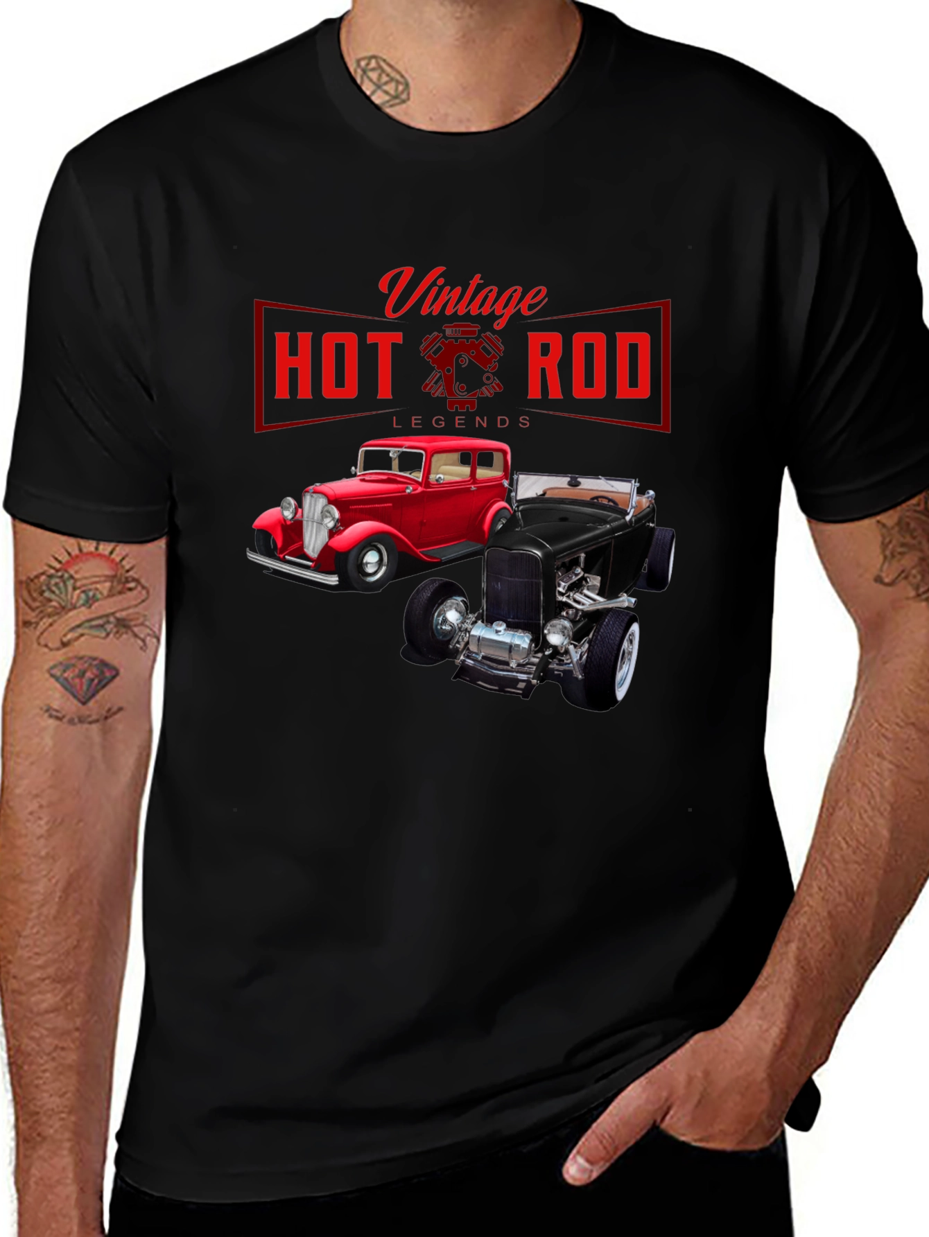 Variant 23 of Vintage Hot Rod Legends Graphic T-Shirt