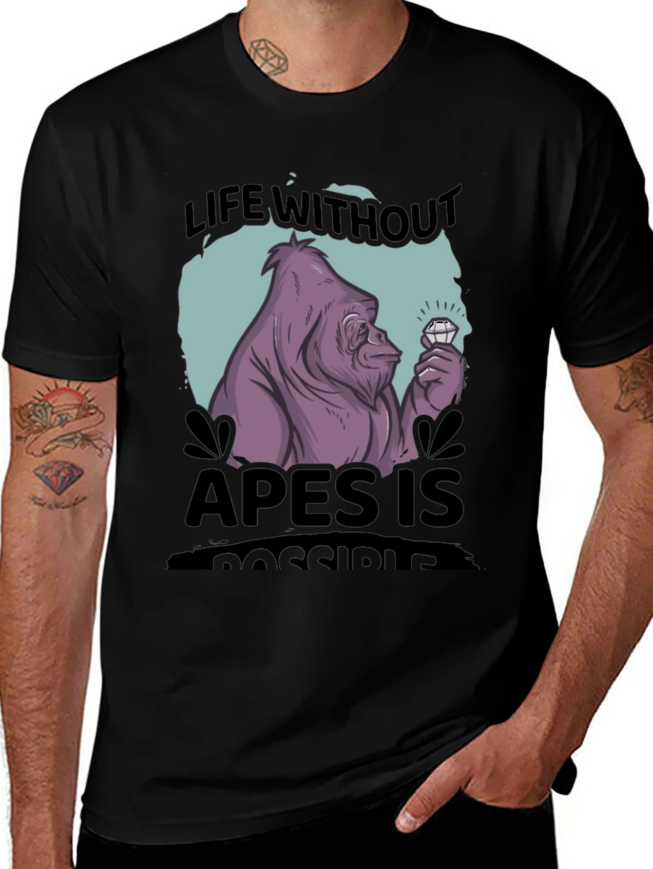 Variant 26 of Life Without Apes Graphic T-Shirt