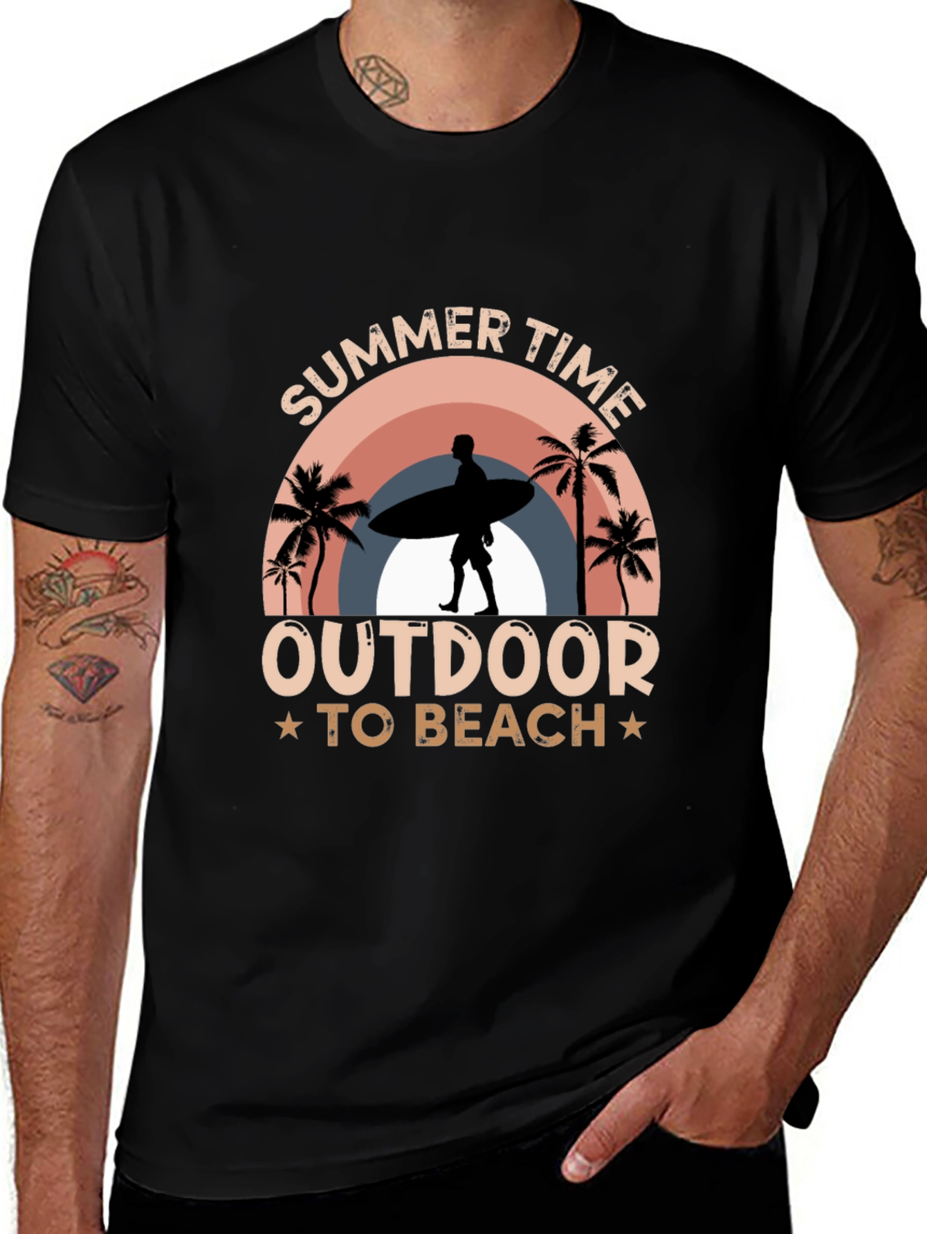 Variant 11 of Summer Time Beach Graphic Tee