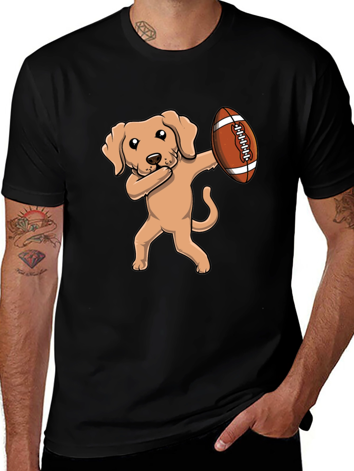 Variant 29 of Dabbing Dog Football T-Shirt