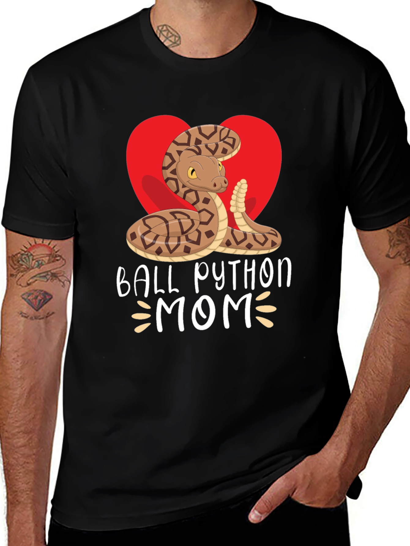Variant 28 of Ball Python Mom T-Shirt - Reptile Lover Tee