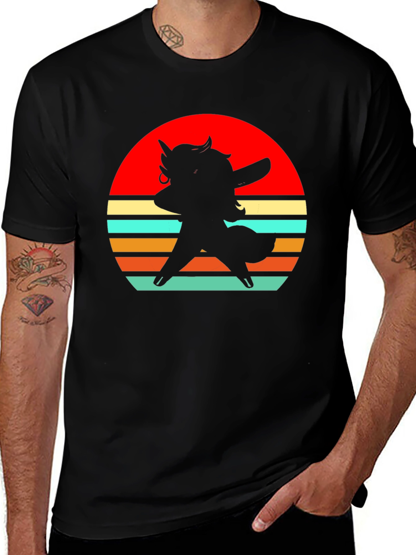 Variant 8 of Retro Unicorn Dabbing T-Shirt
