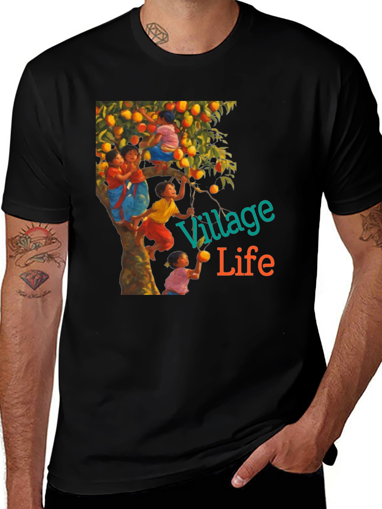 Variant 20 of Village Life Graphic Tee
