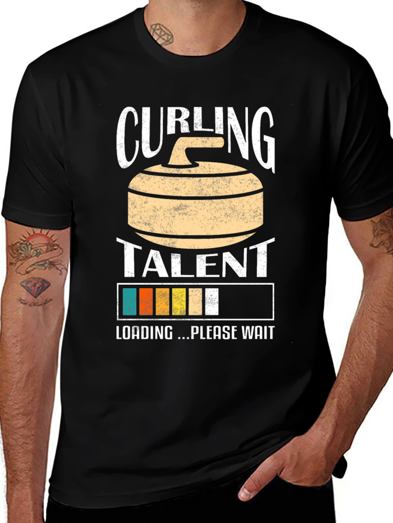 Variant 19 of Curling Talent Loading T-Shirt