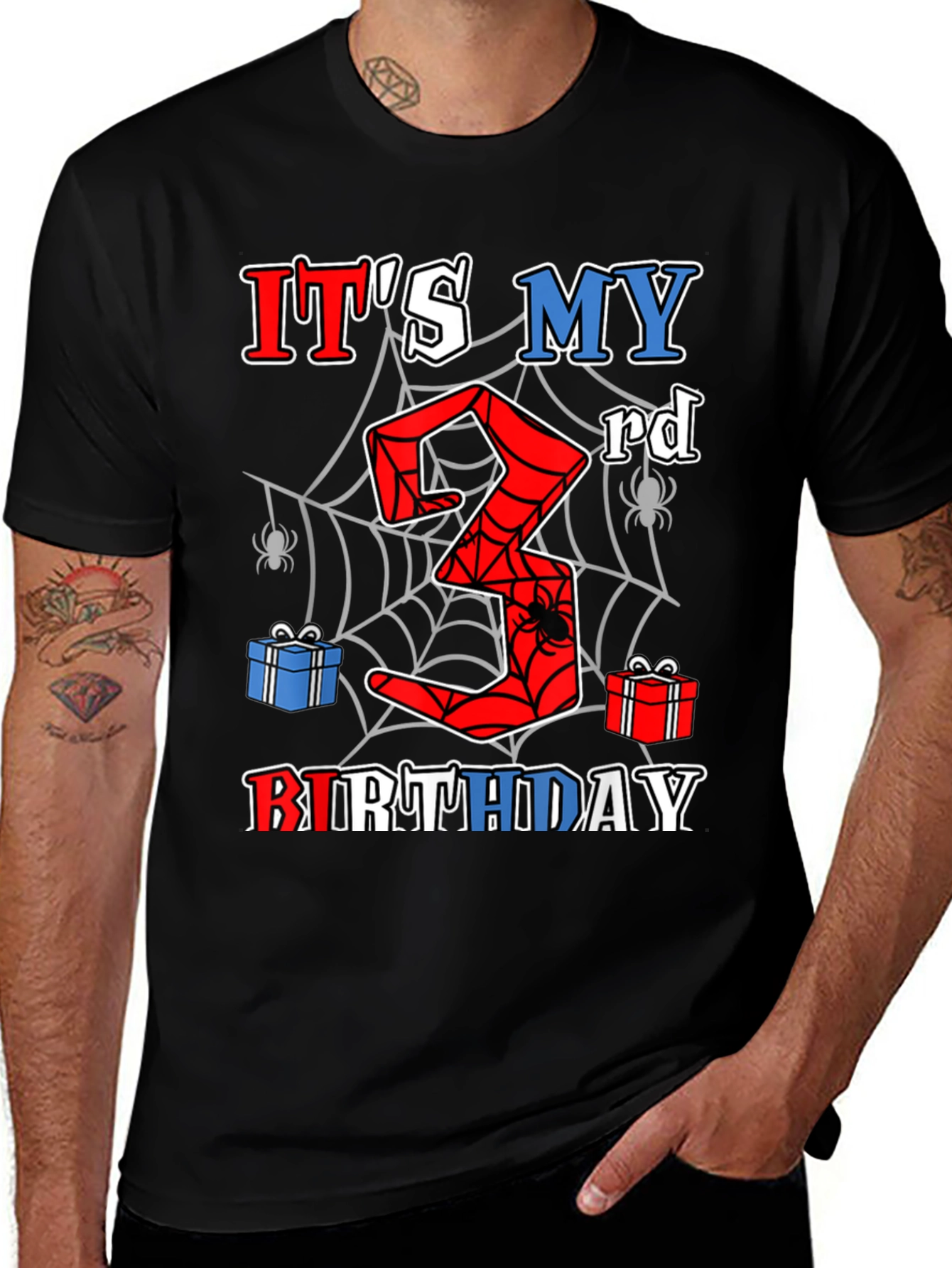 Spiderman 3rd Birthday Boy T-Shirt