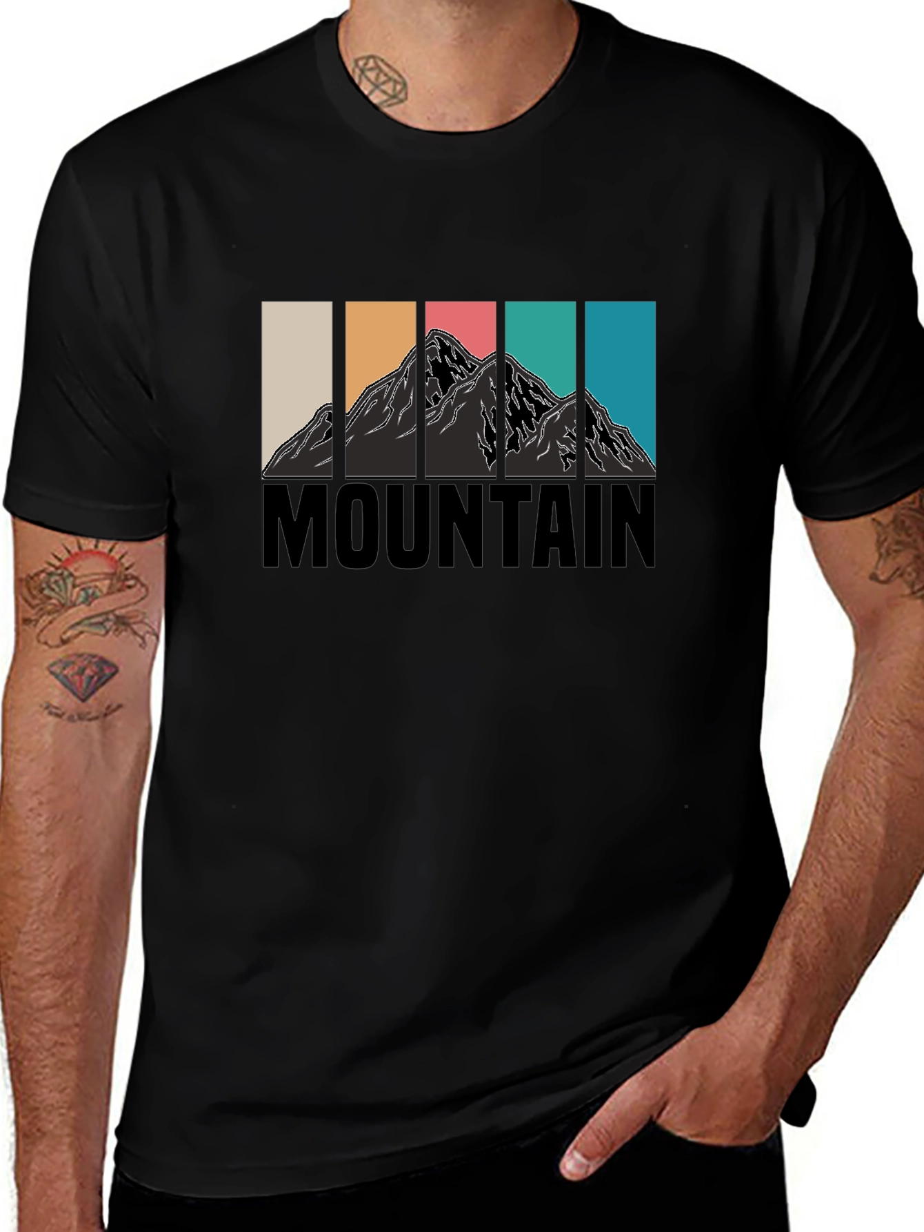 Variant 13 of Mountain Graphic Tee - Retro Adventure Shirt