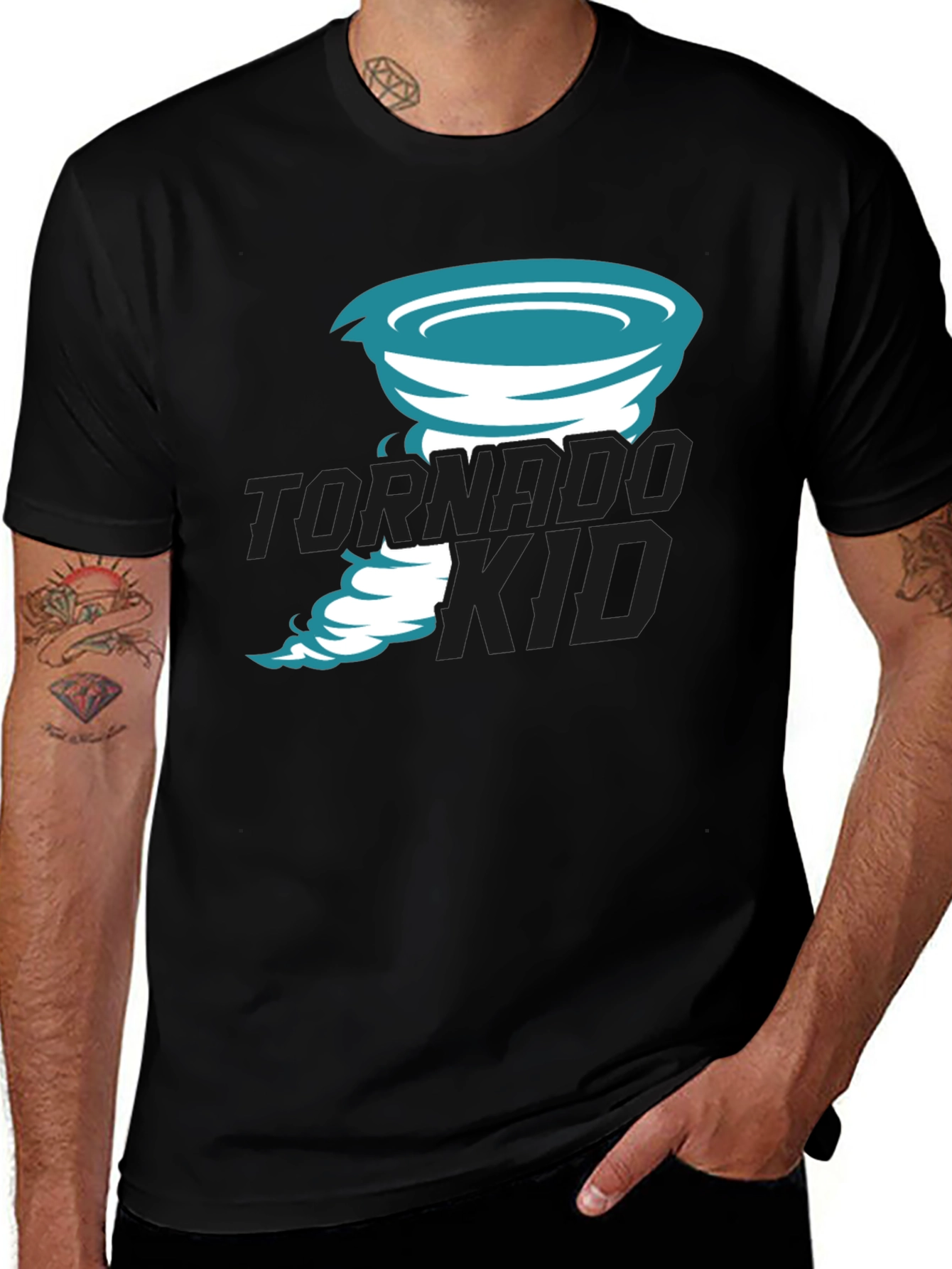 Variant 20 of Tornado Kid Black T-Shirt